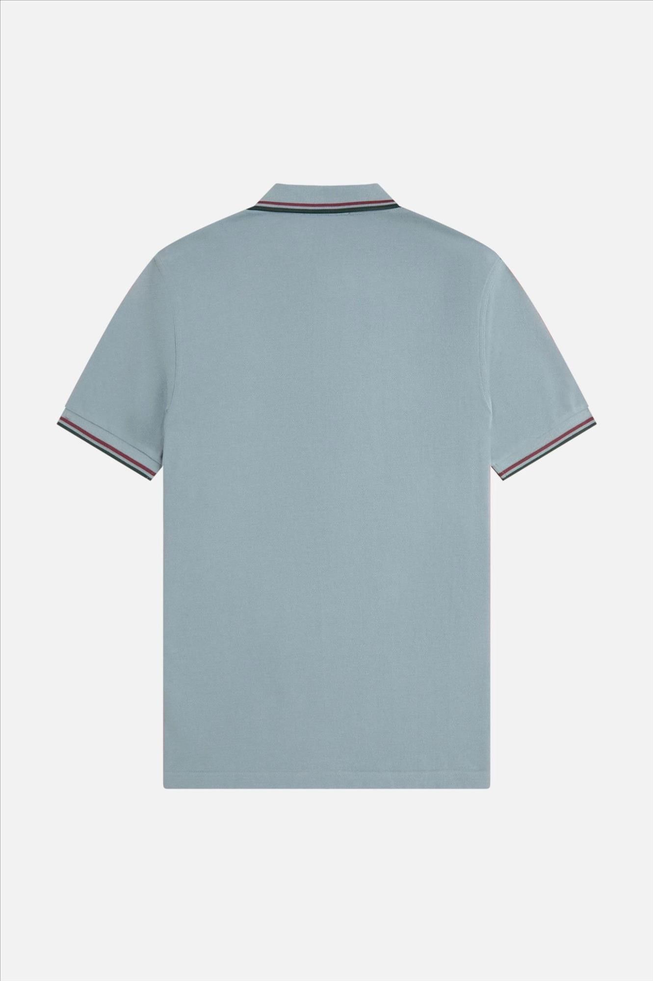 Fred Perry - Blauwgrijze Twin Tipped polo