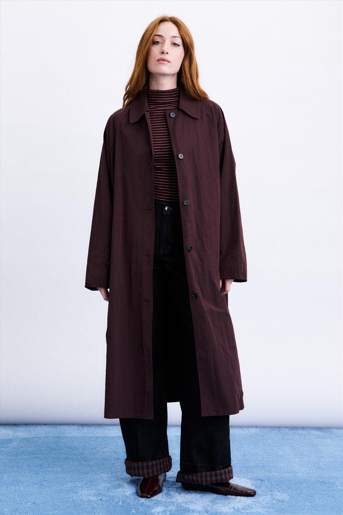 FRNCH - Donkerbordeaux Tomita jas