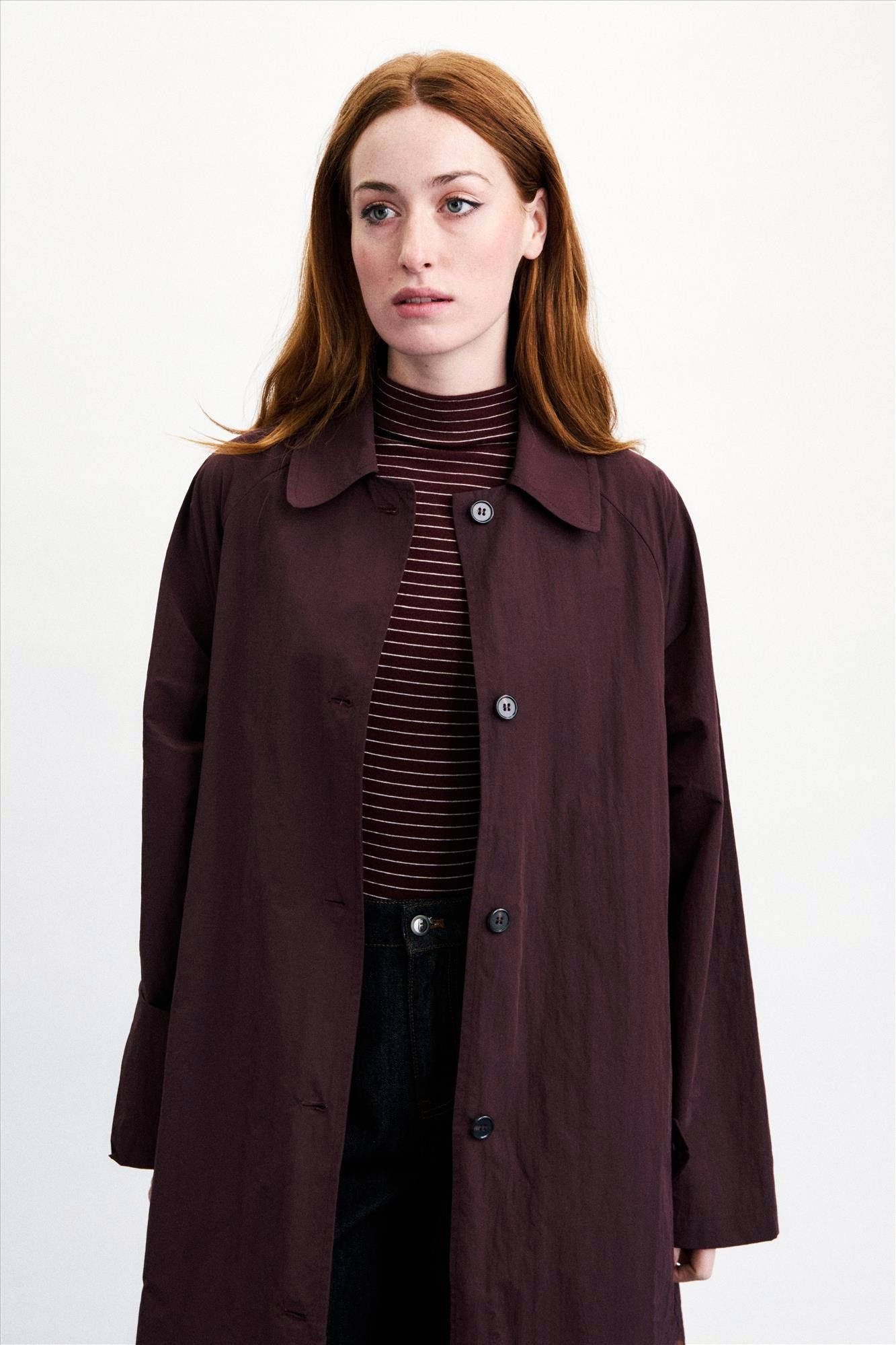 FRNCH - Donkerbordeaux Tomita jas