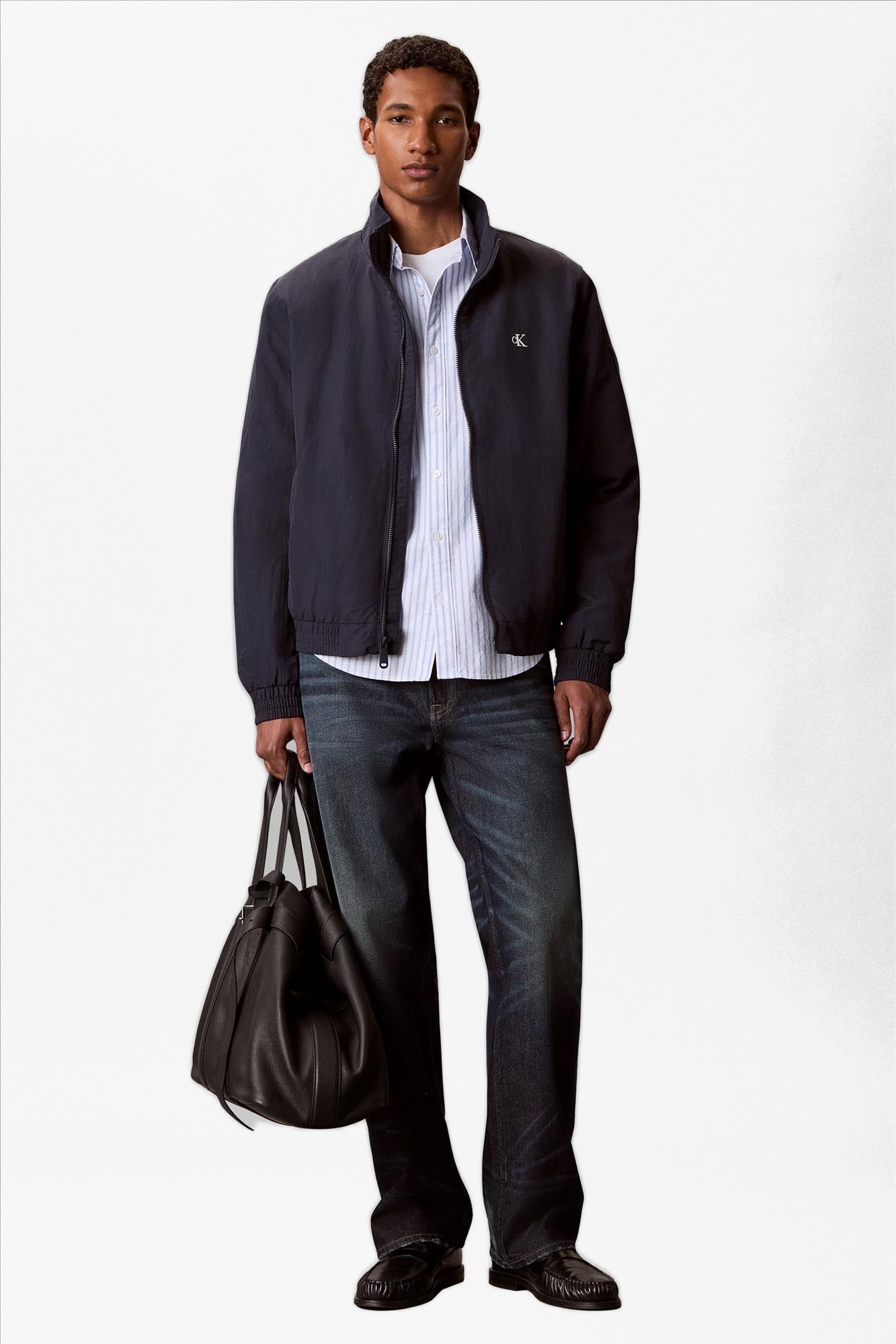 Calvin Klein Jeans - Donkerblauwe Padded Harrington jas