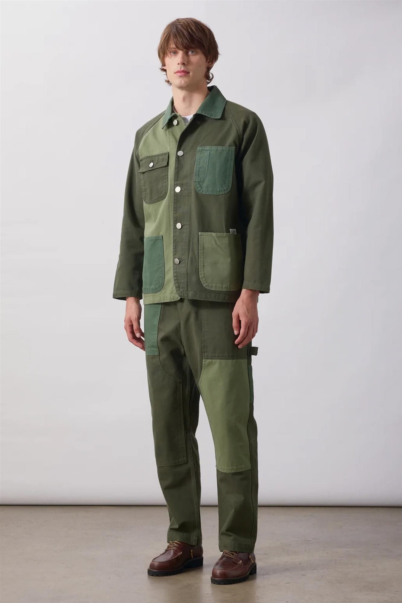 Service Works - Groene Patchwork Coverall overhemdjas