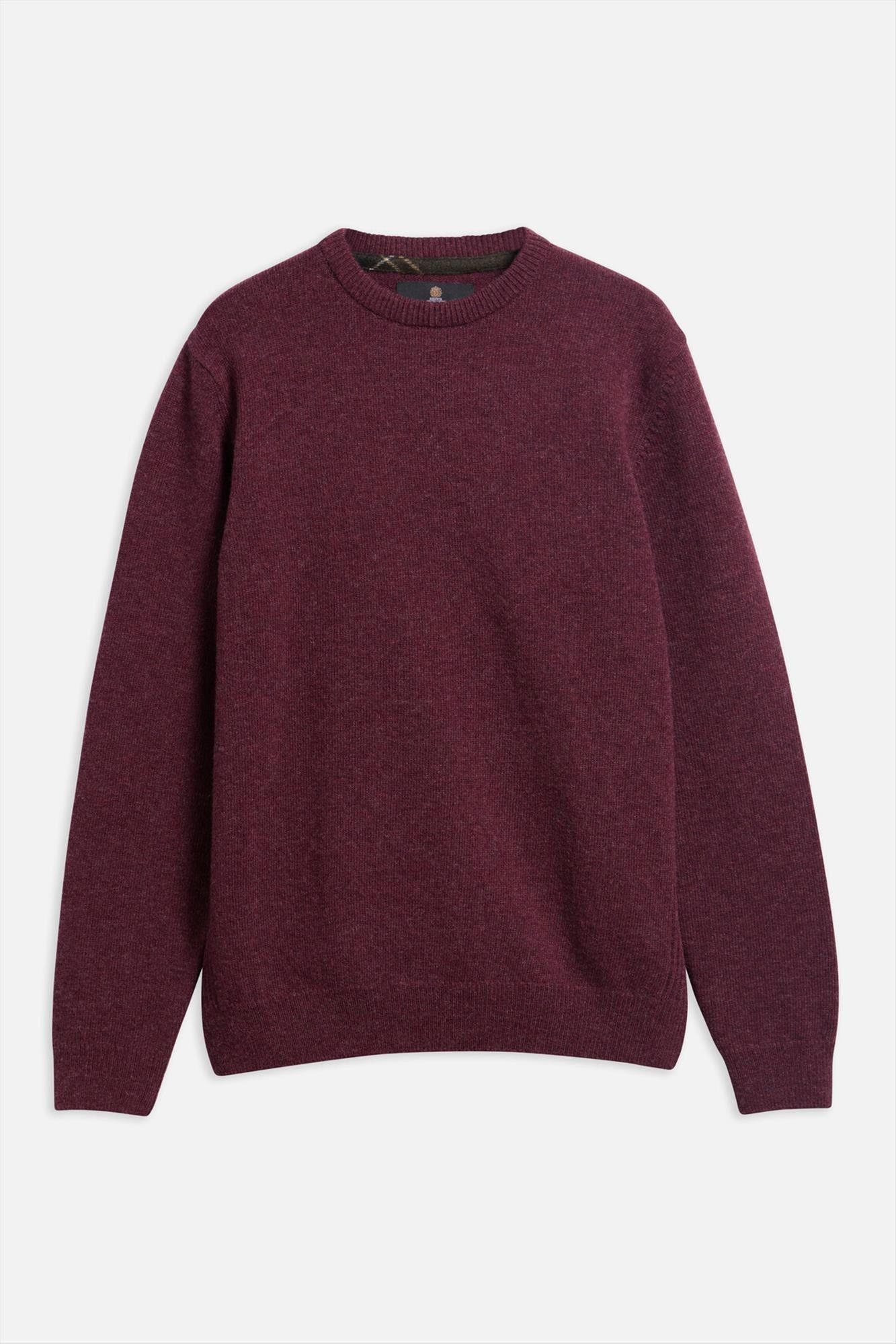 Barbour - Bordeaux Holden Crew Neck trui