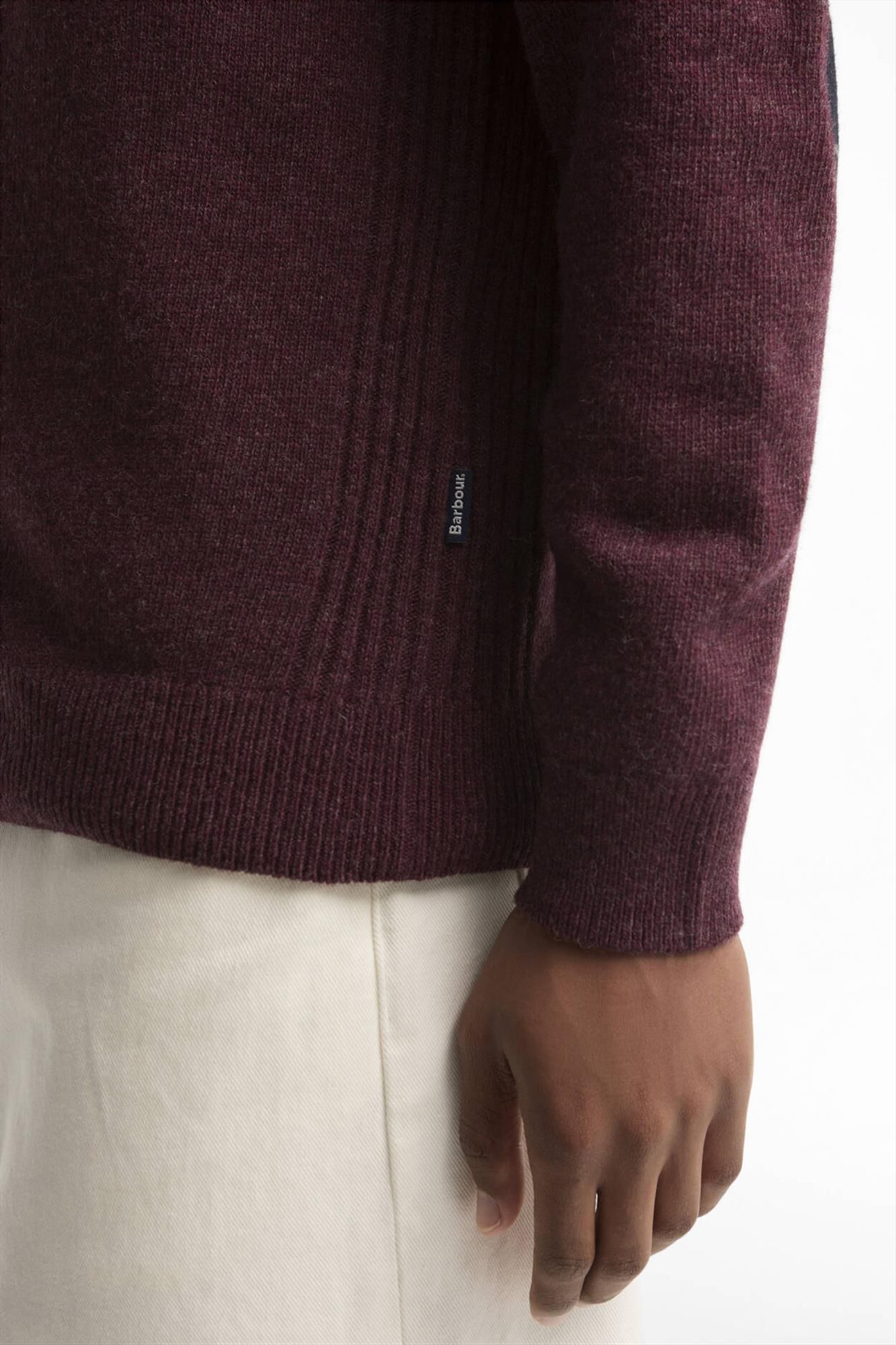 Barbour - Bordeaux Holden Crew Neck trui
