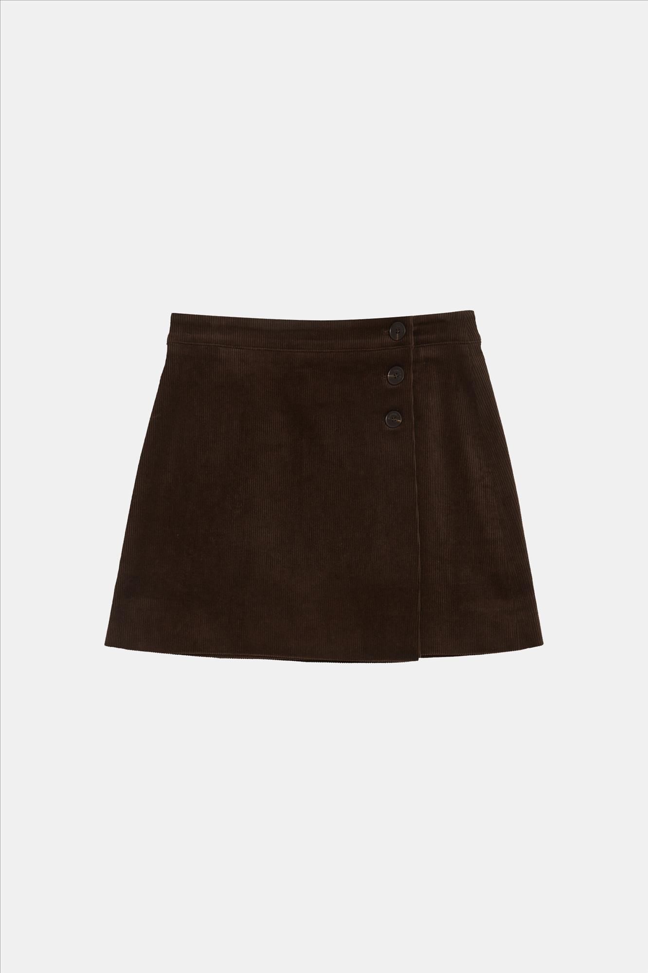 Grace & Mila - Donkerbruine Adele rok