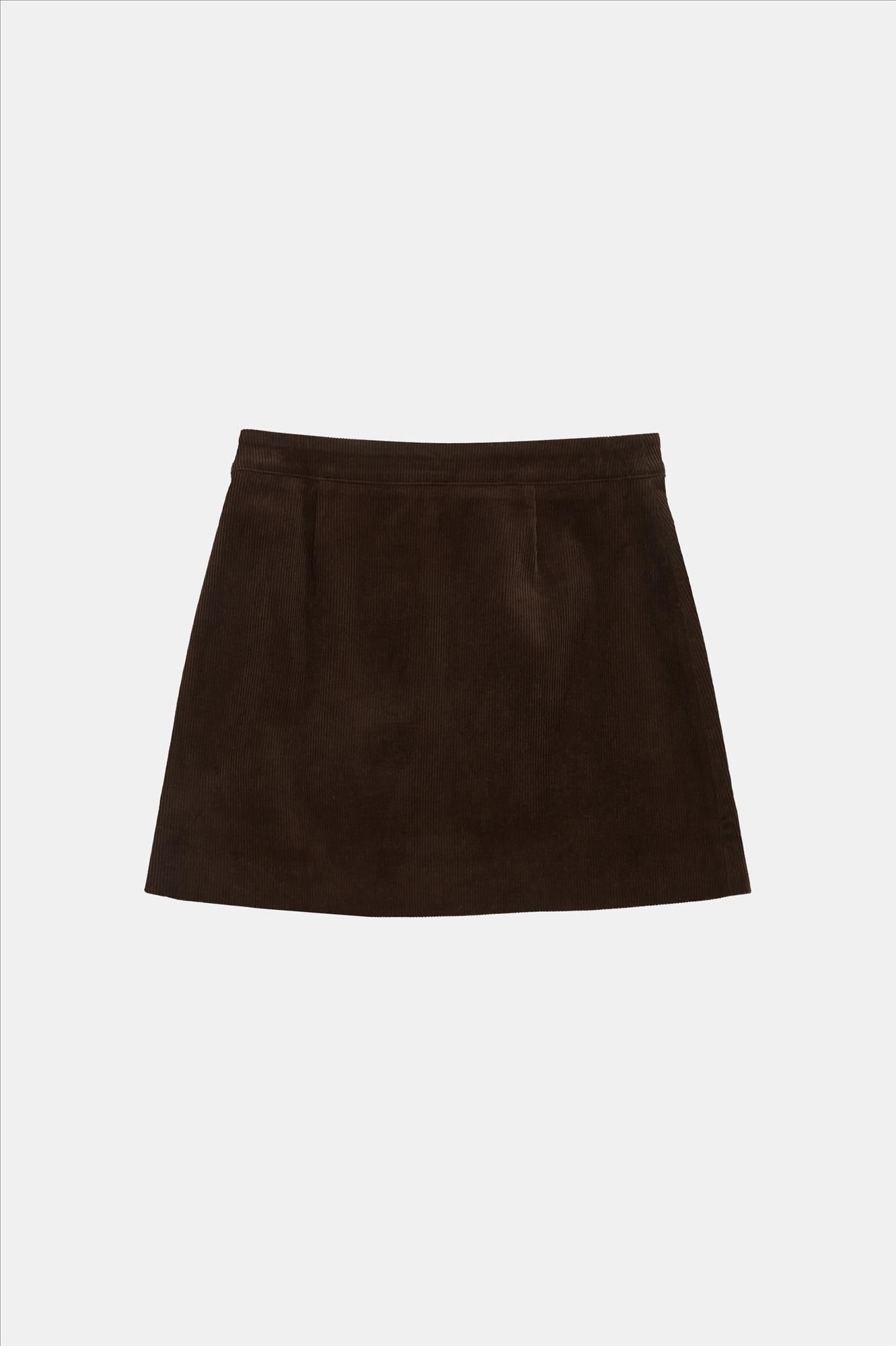 Grace & Mila - Donkerbruine Adele rok