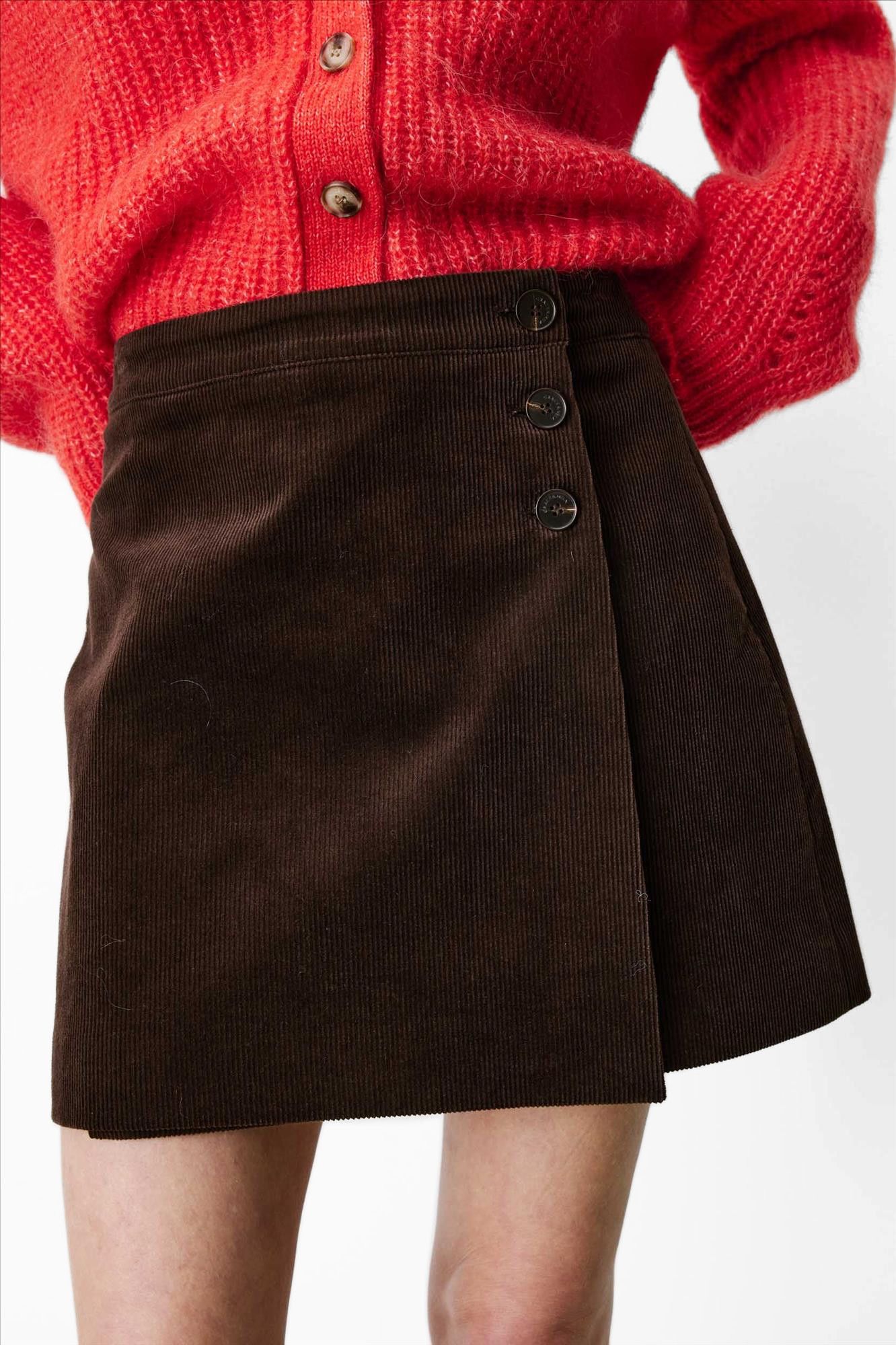 Grace & Mila - Donkerbruine Adele rok
