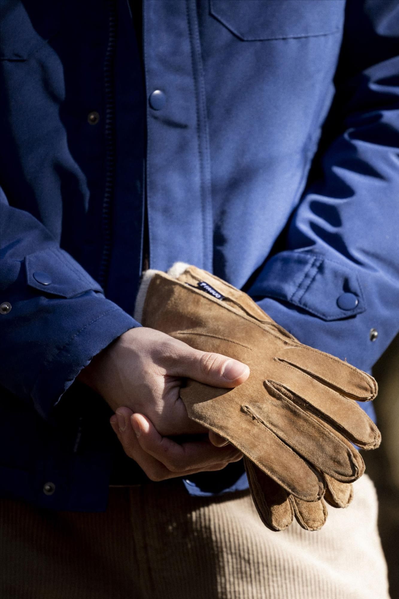 Faguo - Lichtbruine Leather handschoenen