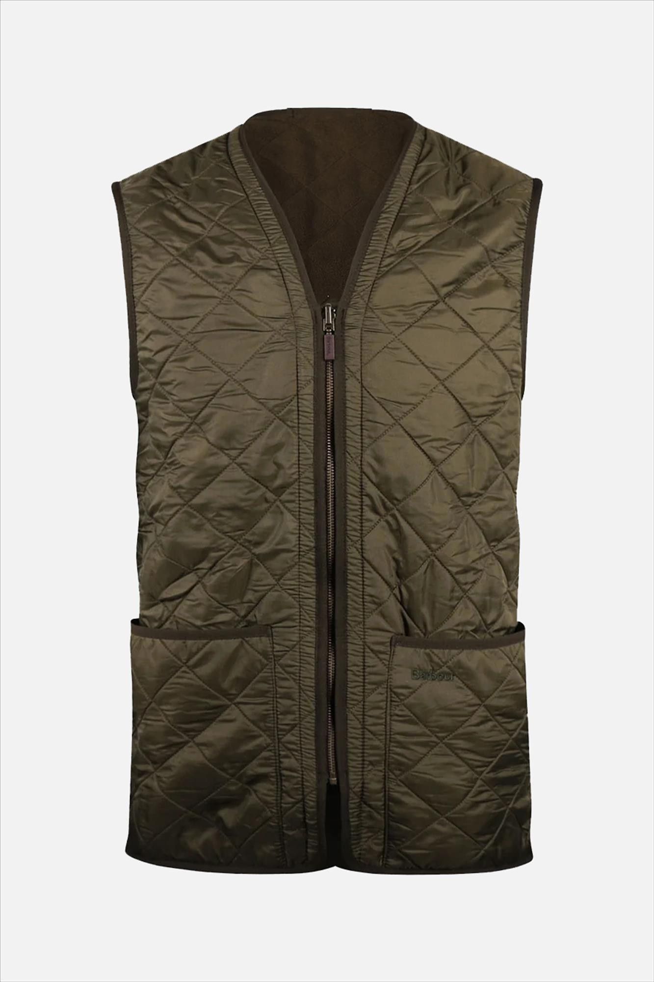 Barbour - Donkergroene Polarquilt bodywarmer