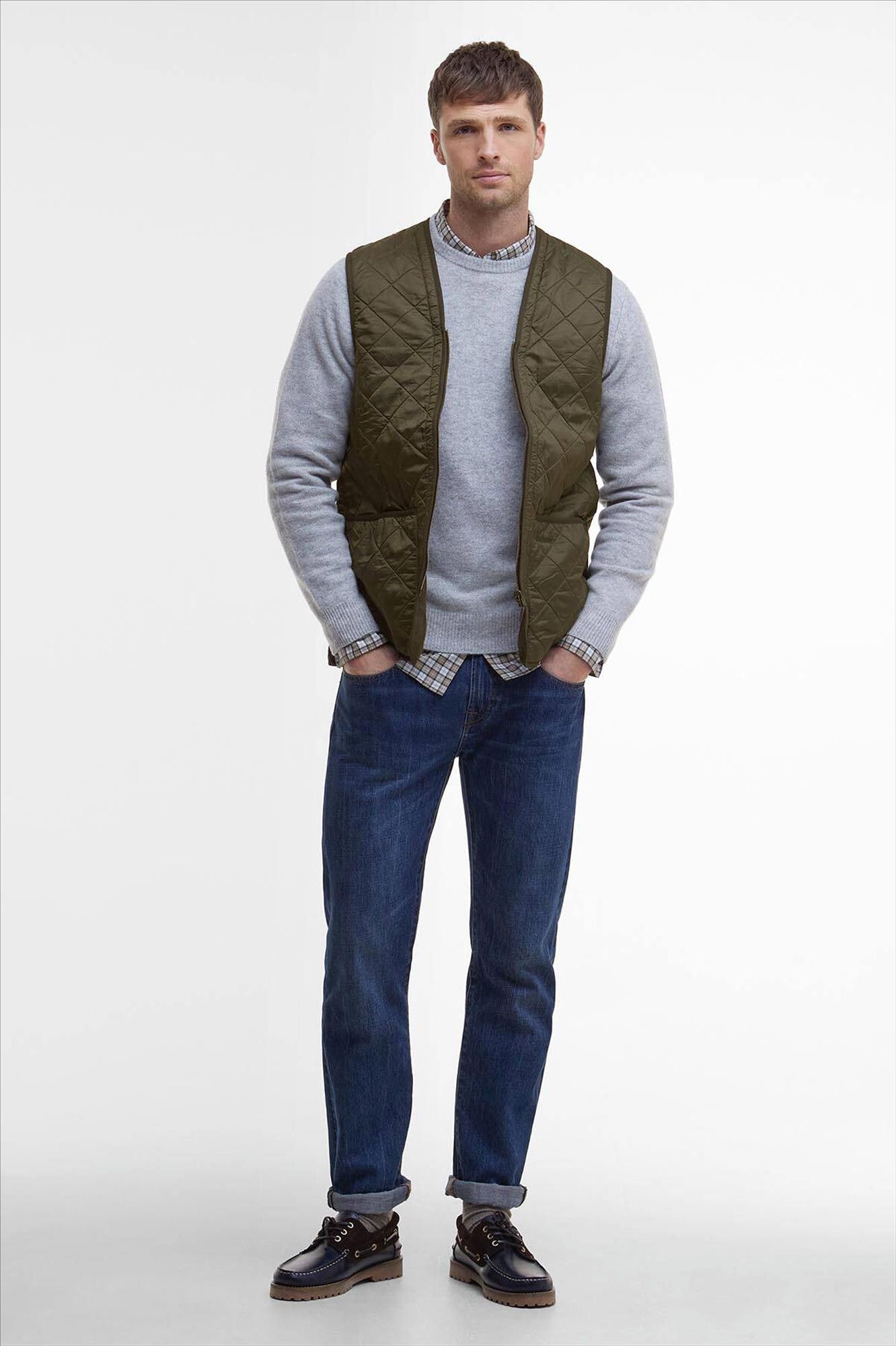 Barbour - Donkergroene Polarquilt bodywarmer