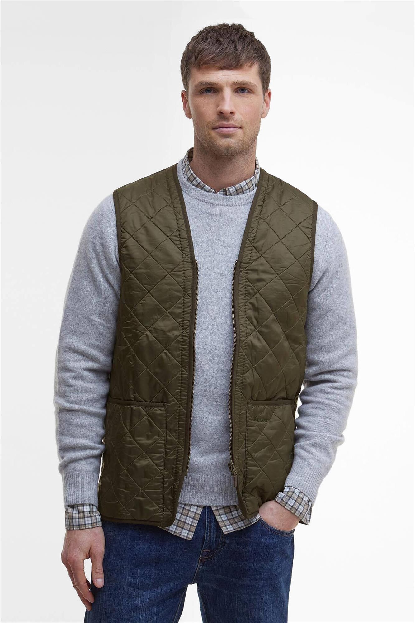 Barbour - Donkergroene Polarquilt bodywarmer