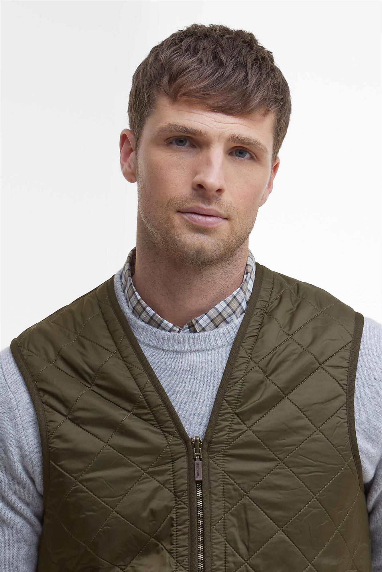 Barbour - Donkergroene Polarquilt bodywarmer