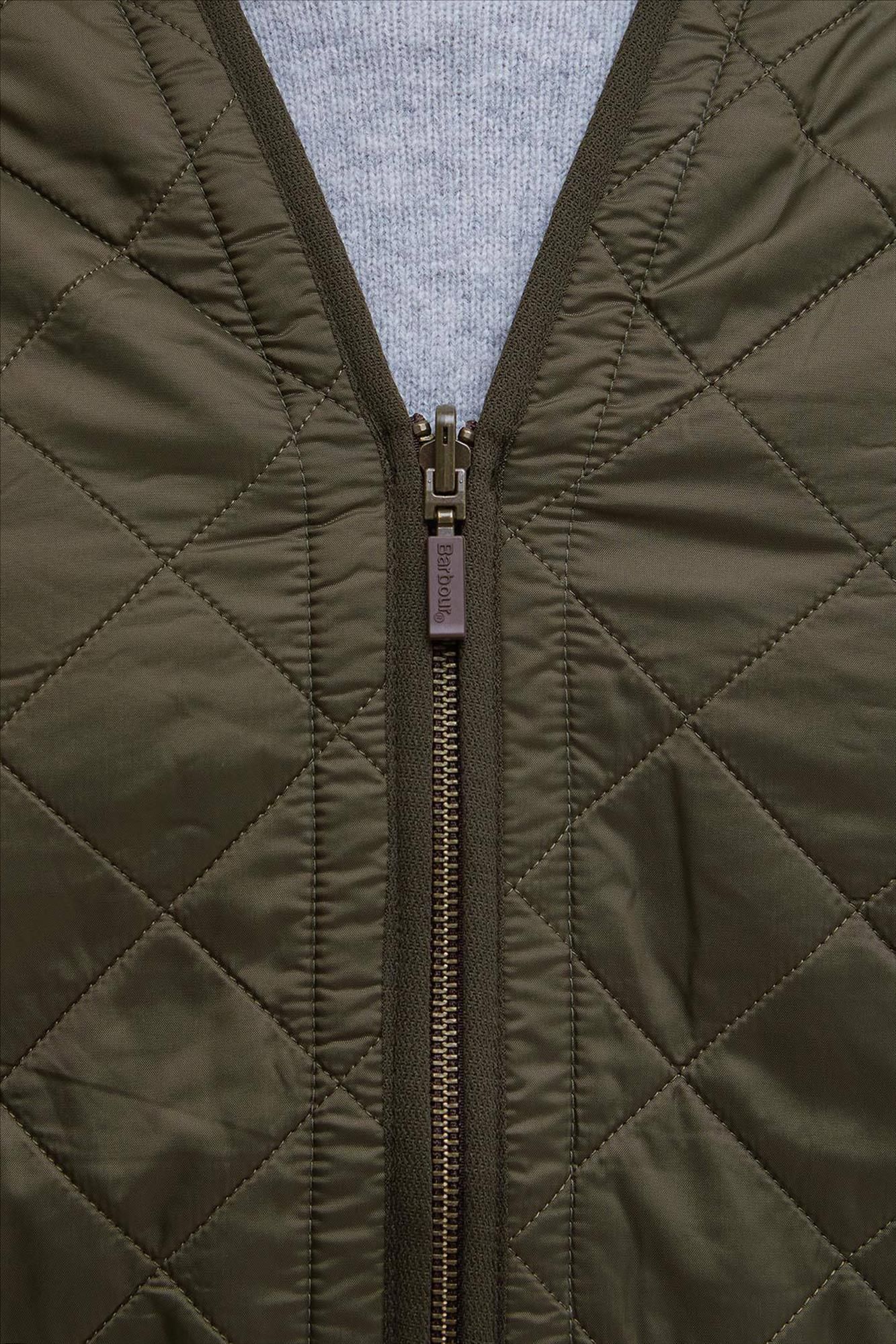 Barbour - Donkergroene Polarquilt bodywarmer