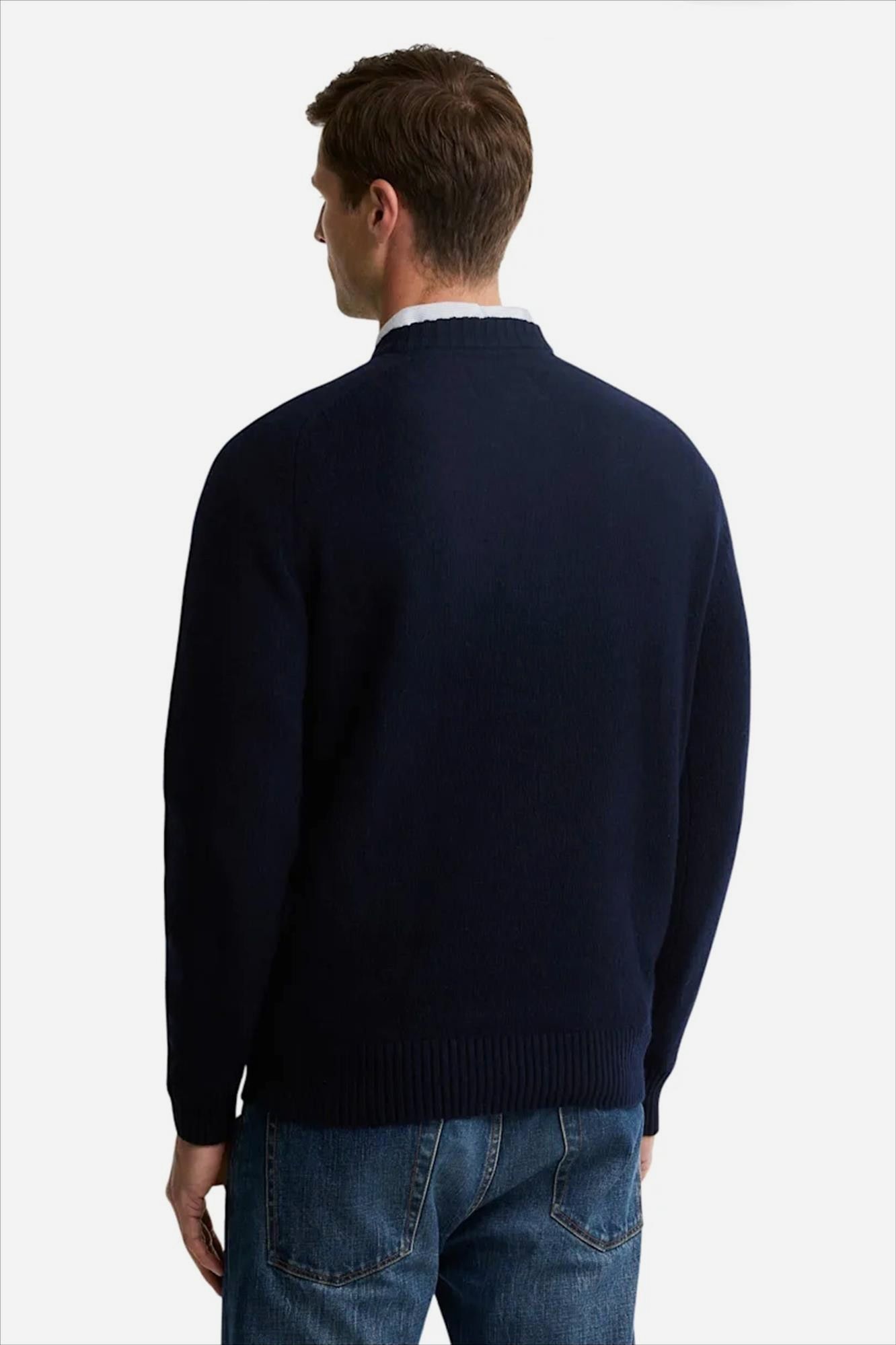Barbour - Donkerblauwe Newtown trui