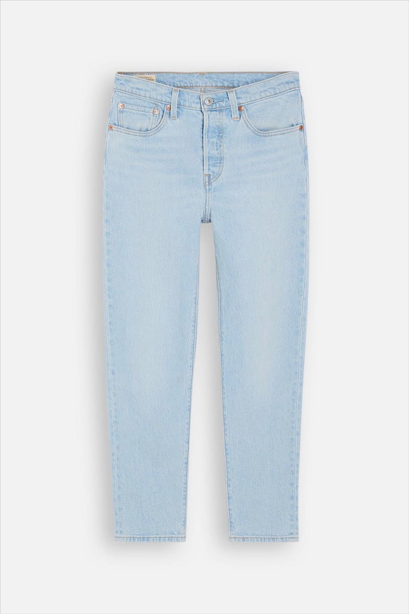 Levi's - Lichtblauwe 501 crop jeans