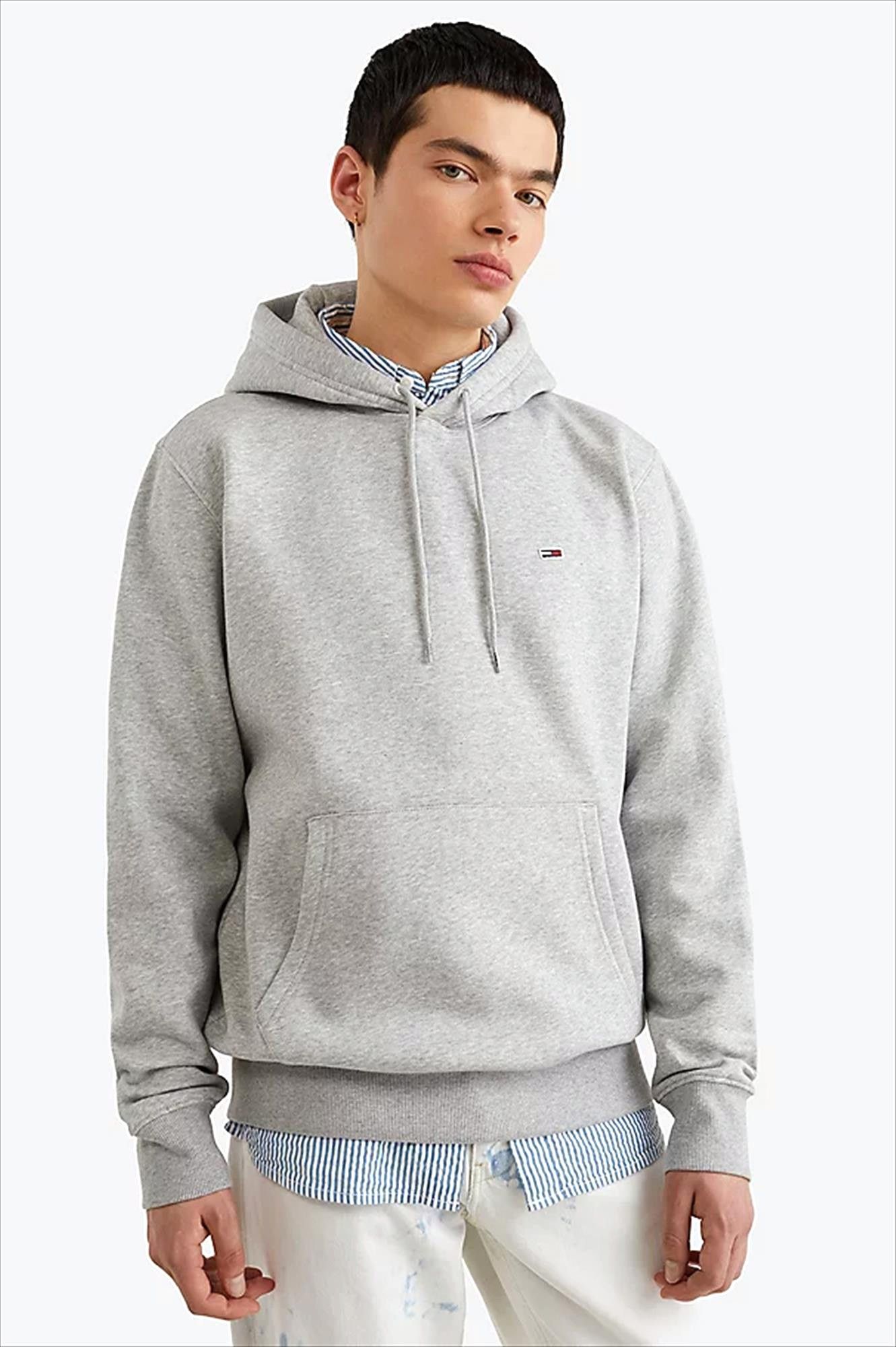 Tommy Jeans - Lichtgrijze Vaco hoodie