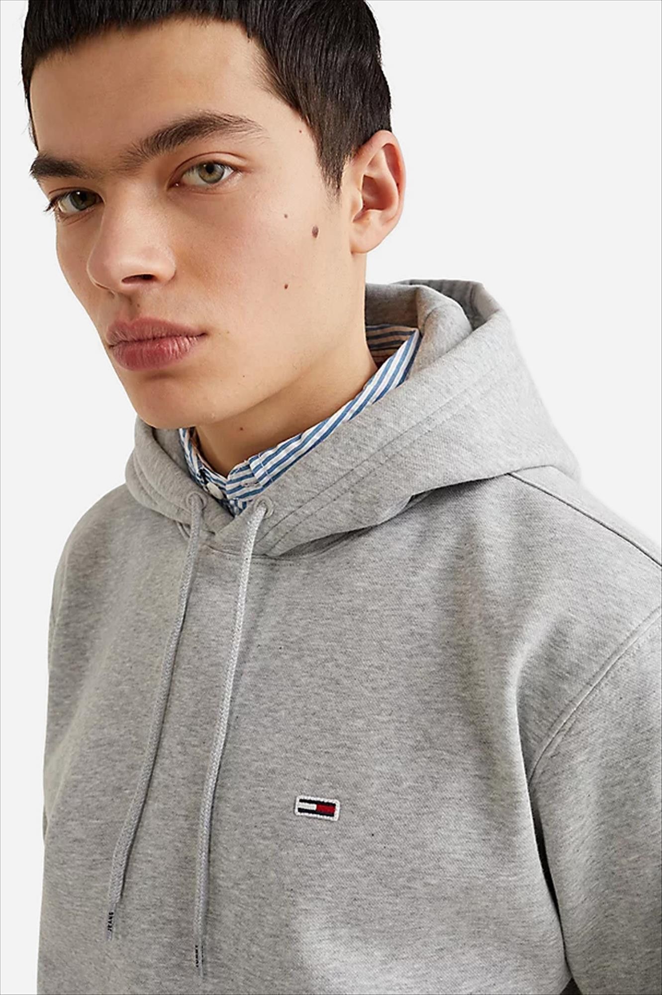 Tommy Jeans - Lichtgrijze Vaco hoodie