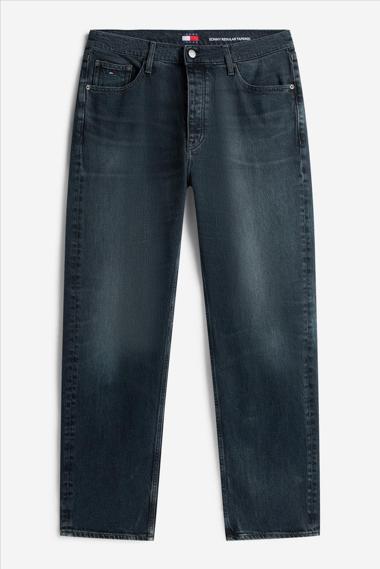 Tommy Jeans - Donkerblauwe Sonny tapered jeans