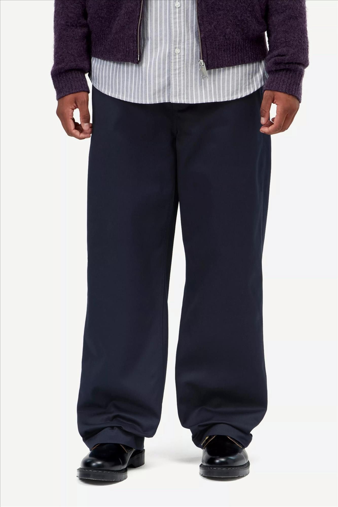 Carhartt WIP - Donkerblauwe Harold straight broek
