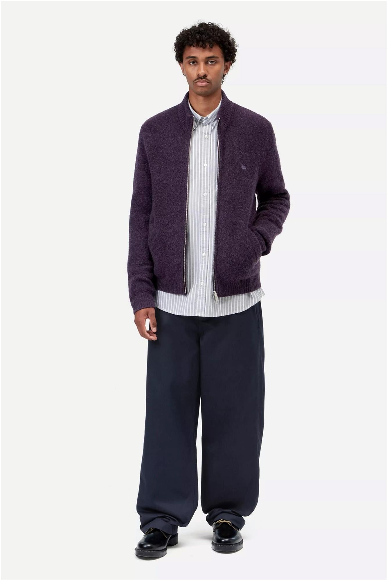 Carhartt WIP - Donkerblauwe Harold straight broek