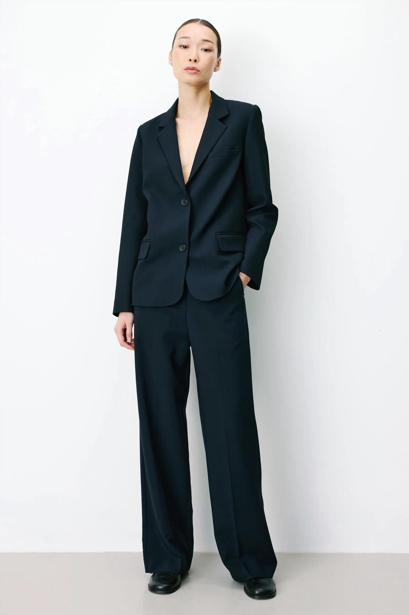 Grace & Mila - Donkerblauwe Alarick blazer