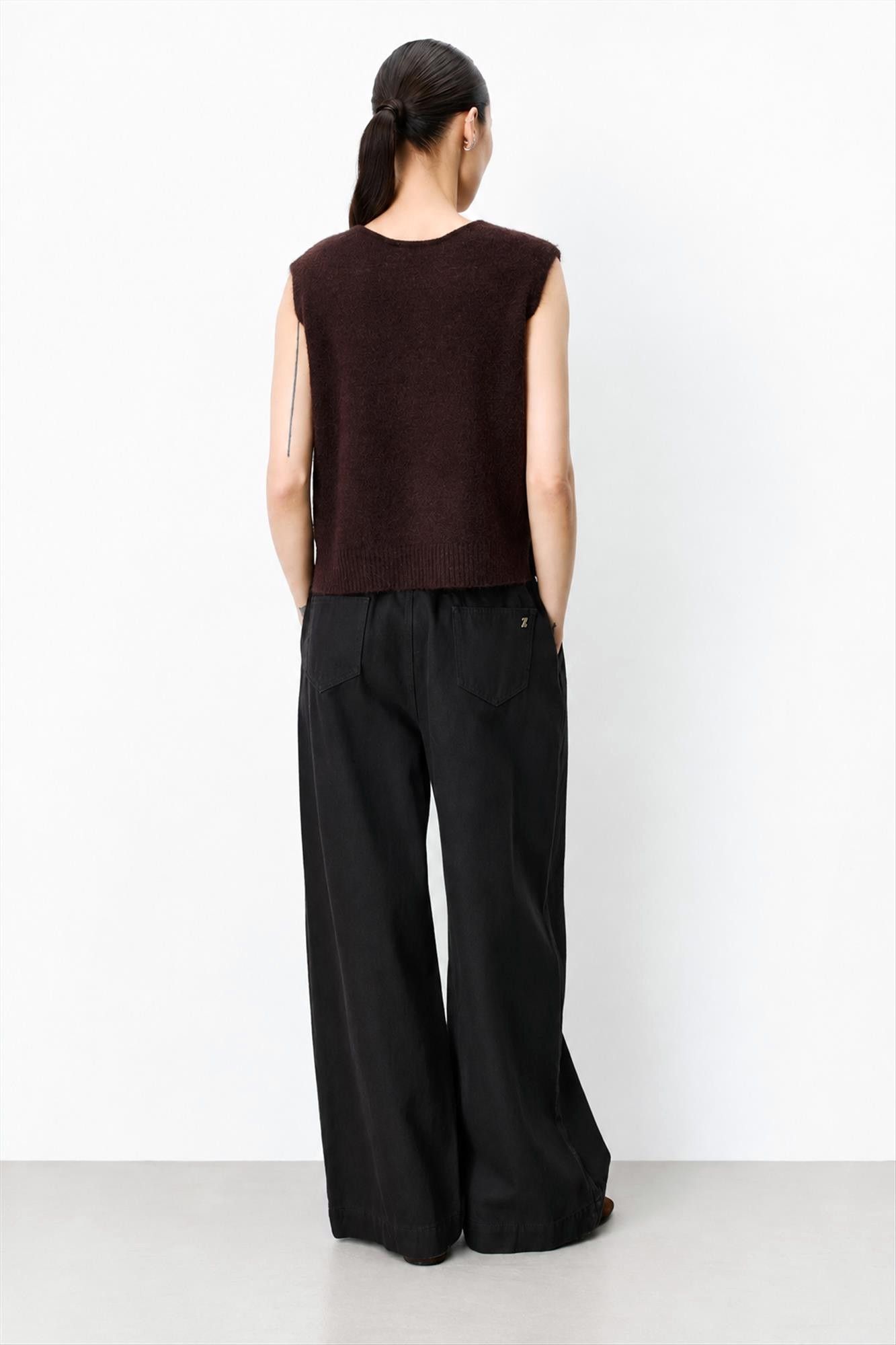 Grace & Mila - Donkerbruine Nars cardigan