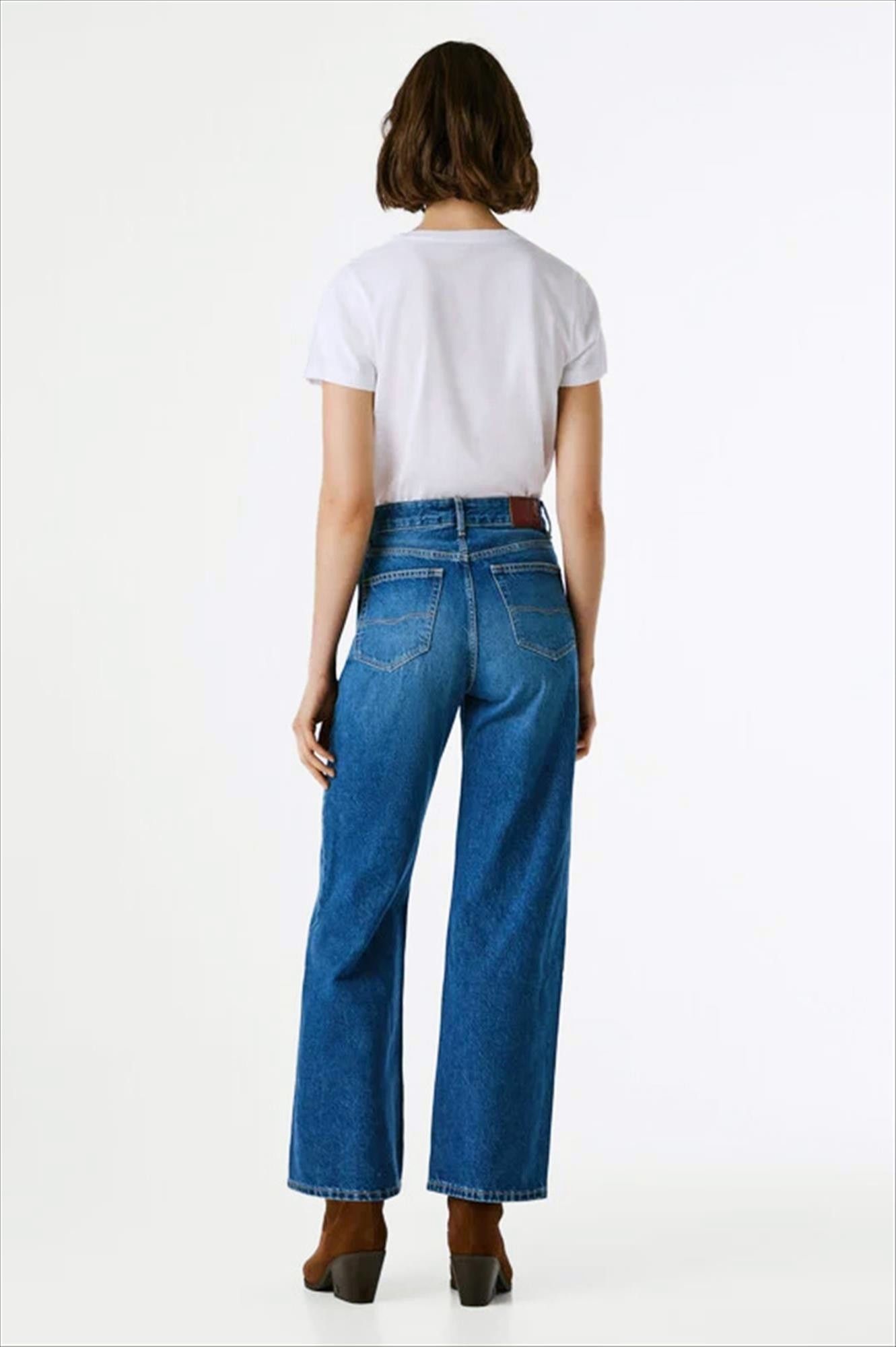Pepe Jeans London - Donkerblauwe Lexa Straight jeans