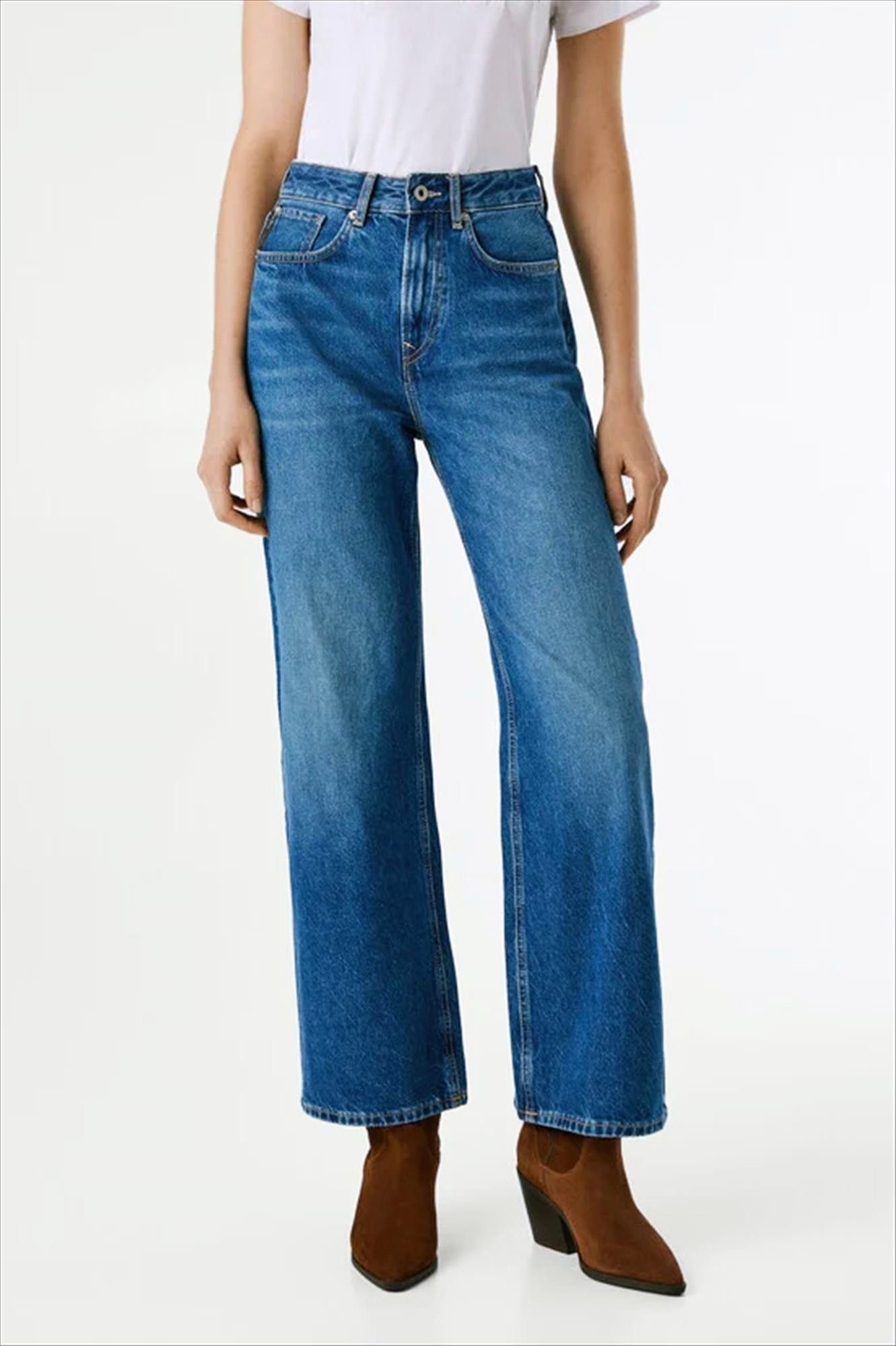 Pepe Jeans London - Donkerblauwe Lexa Straight jeans