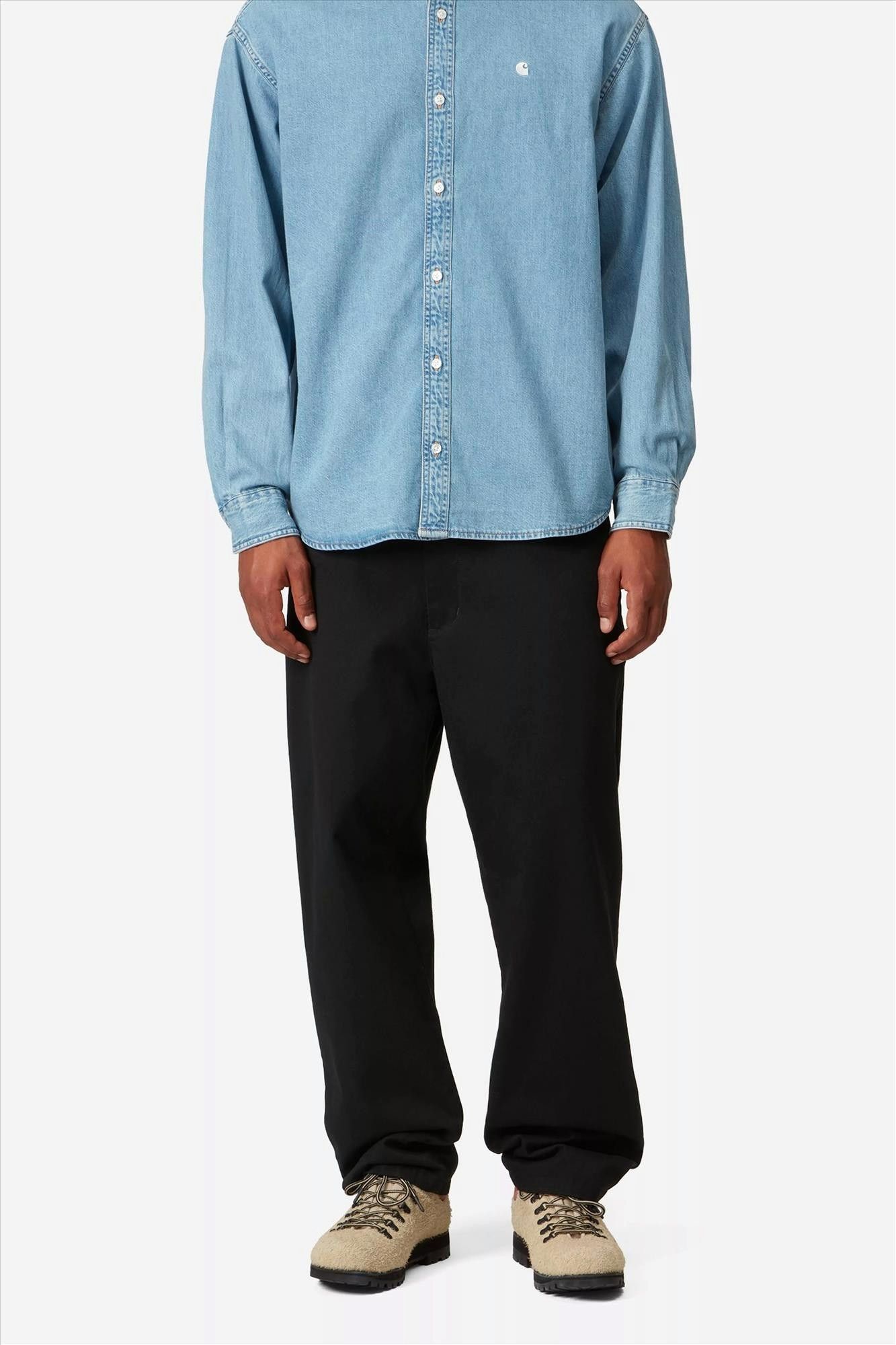 Carhartt WIP - Zwarte Calder relaxed tapered broek