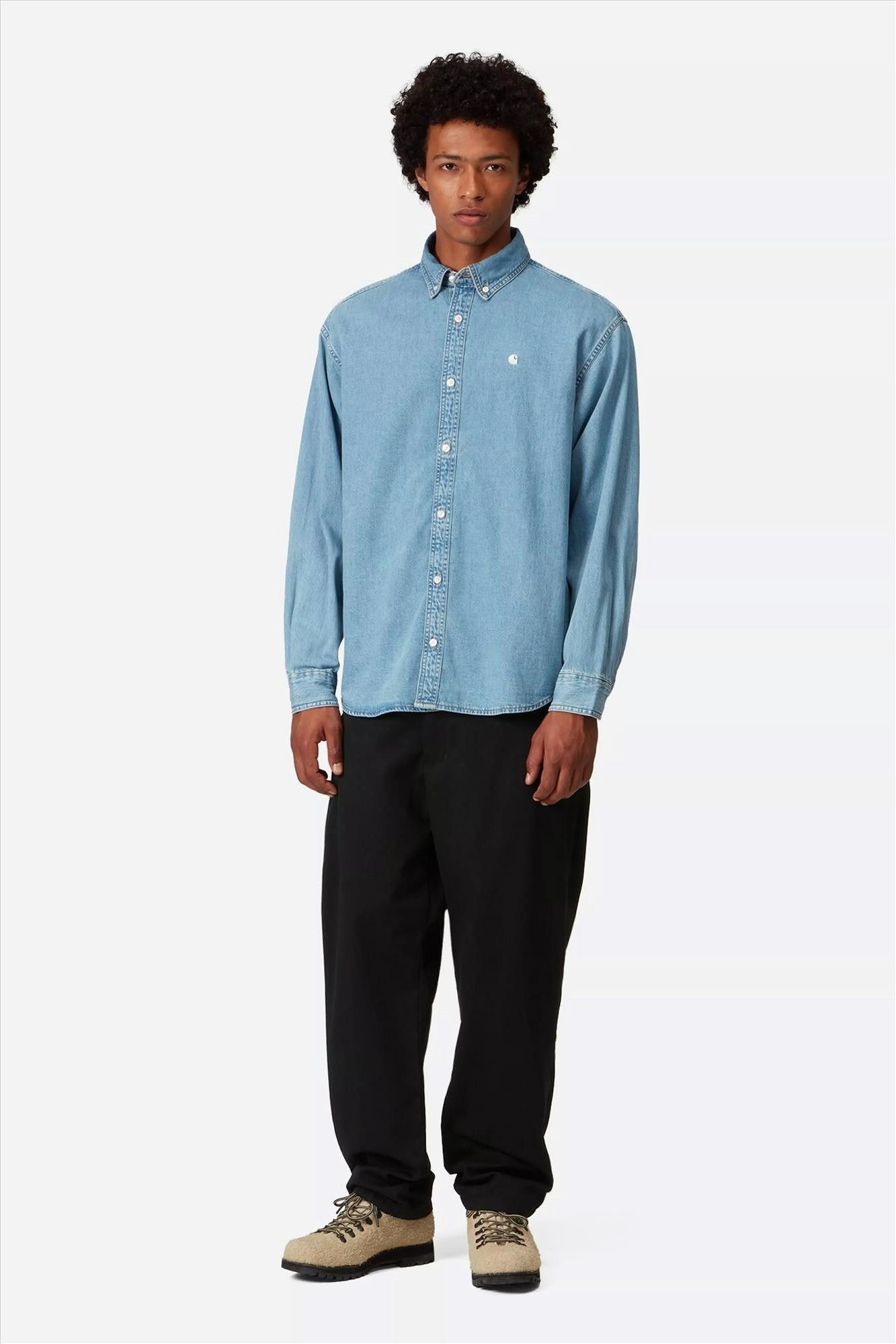 Carhartt WIP - Zwarte Calder relaxed tapered broek