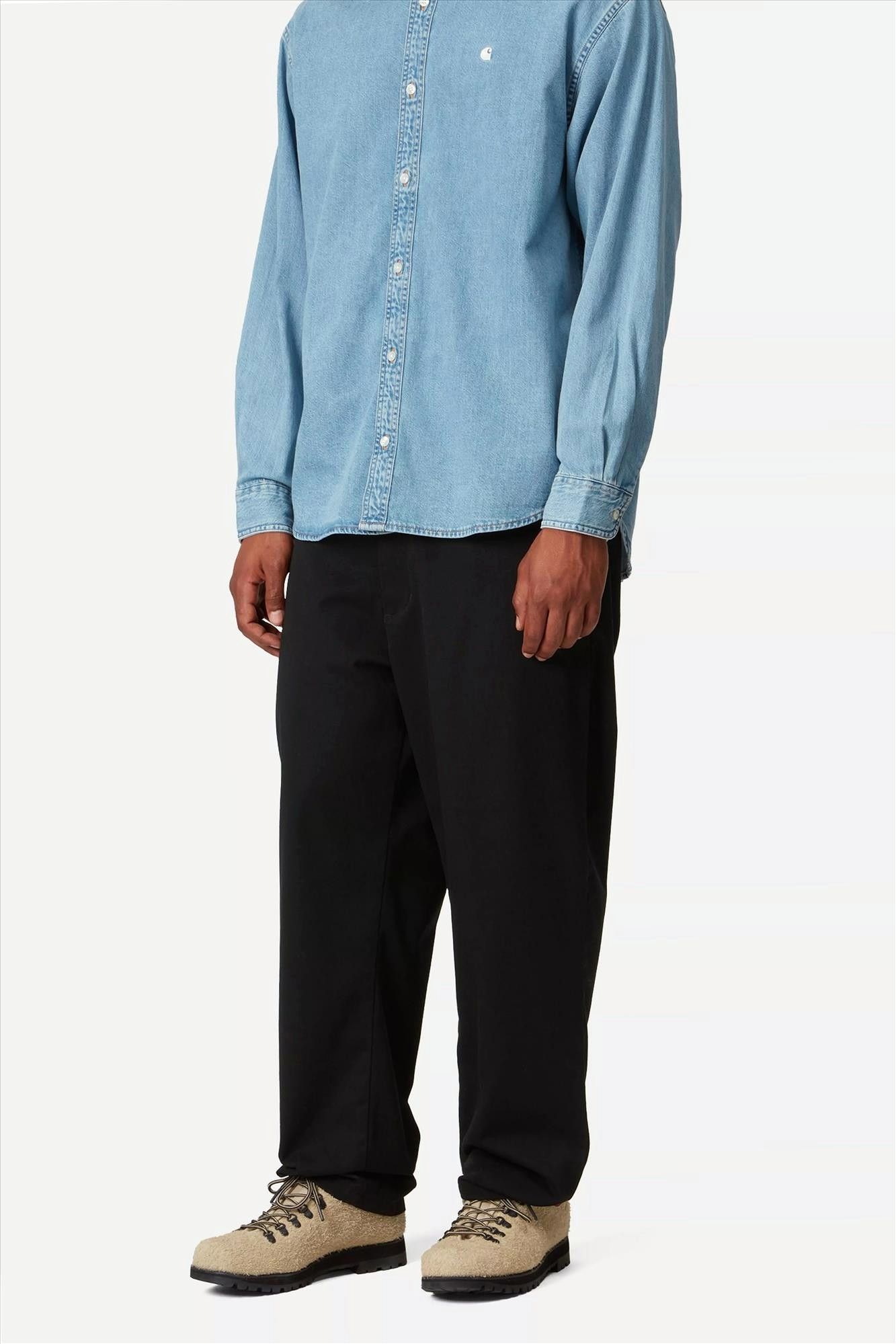Carhartt WIP - Zwarte Calder relaxed tapered broek