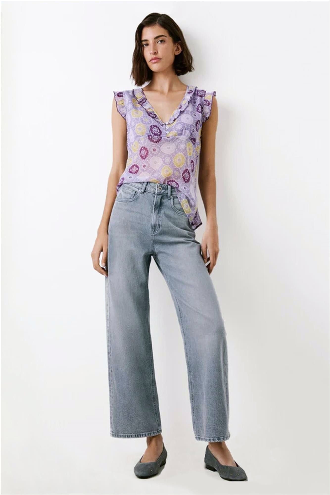 Pepe Jeans London - Grijze Lexa Straight jeans