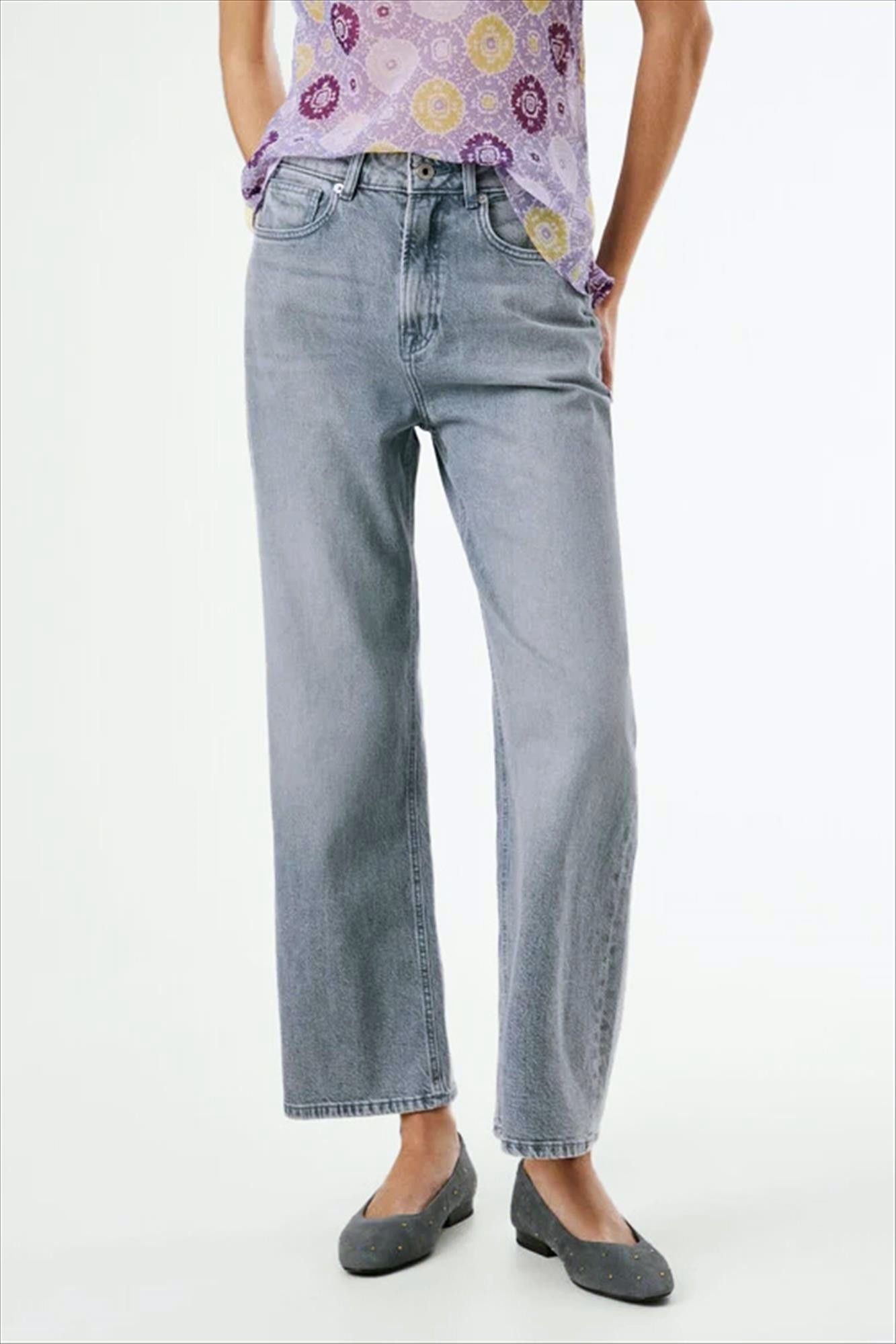 Pepe Jeans London - Grijze Lexa Straight jeans