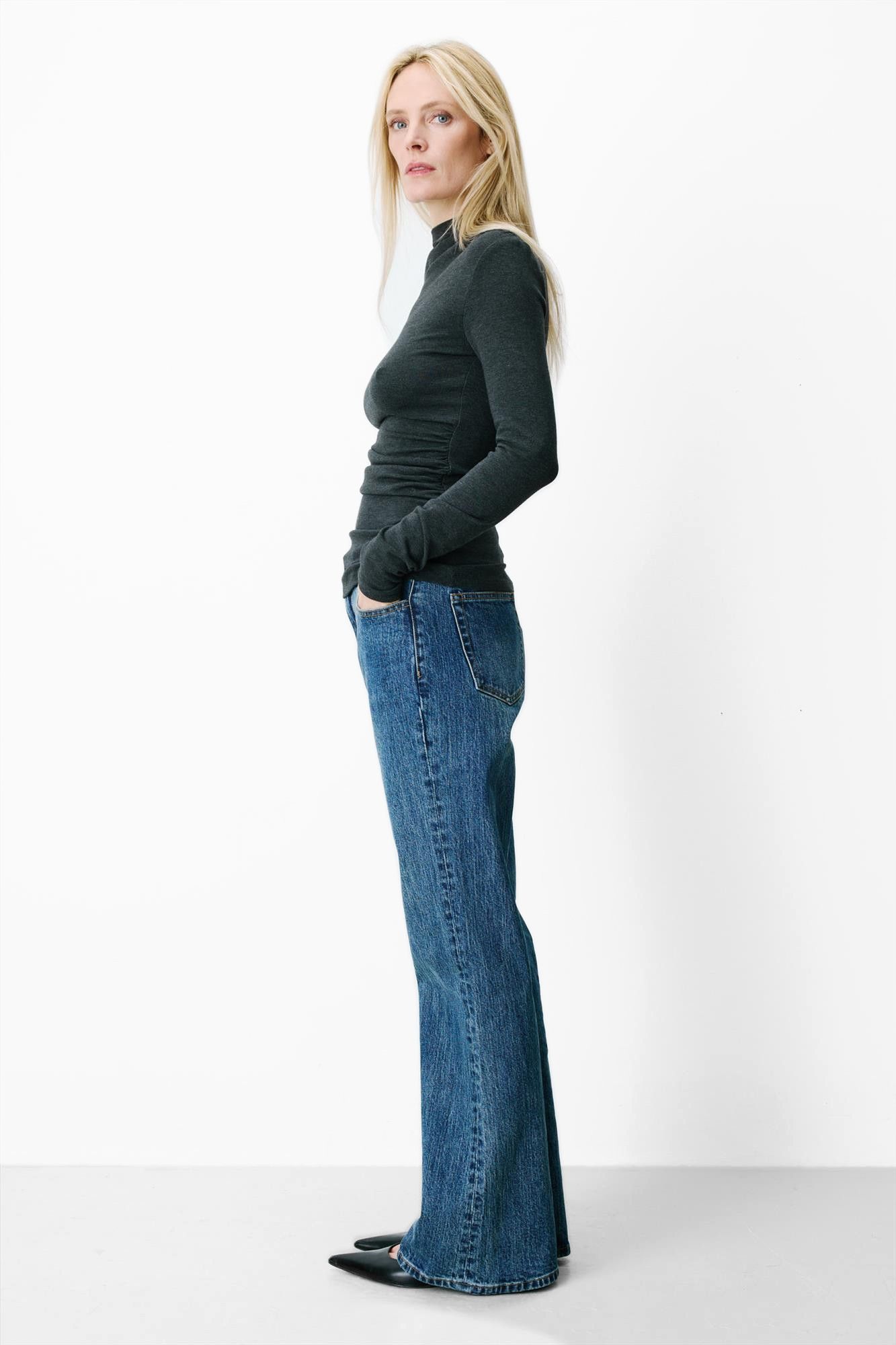 Grace & Mila - Donkergrijze Aurygny longsleeve