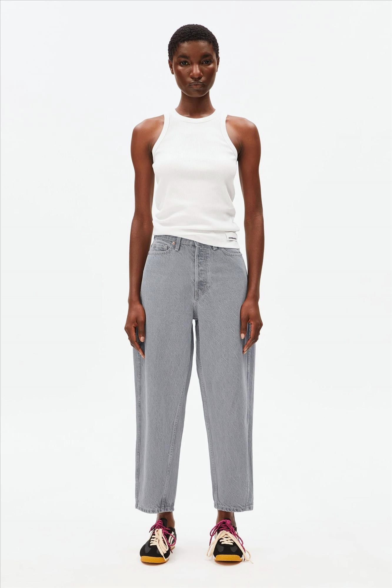 Armed Angels - Grijze Baarly barrel jeans
