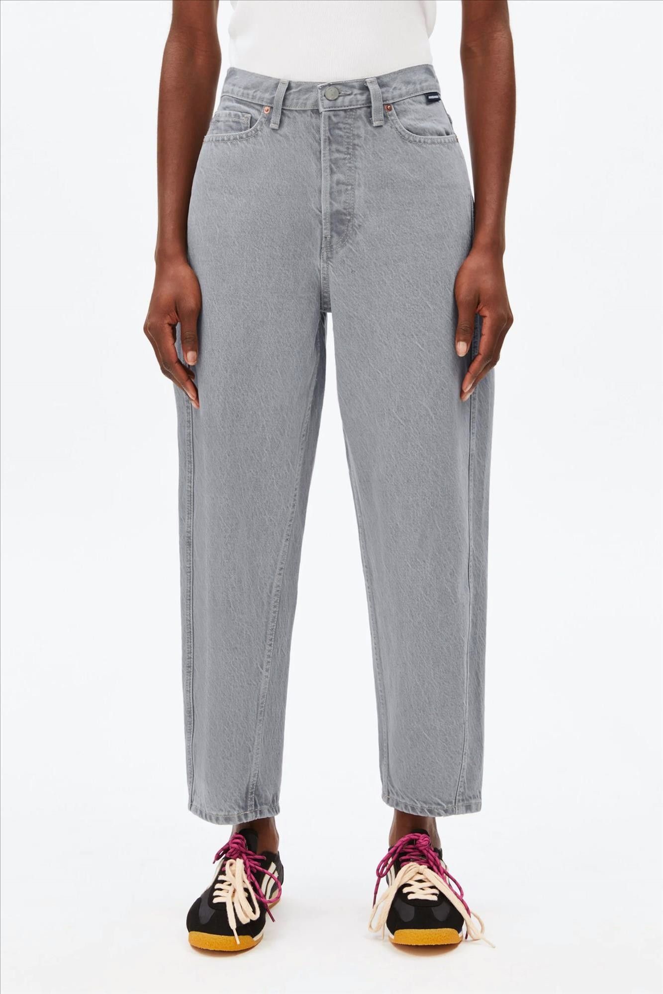 Armed Angels - Grijze Baarly barrel jeans