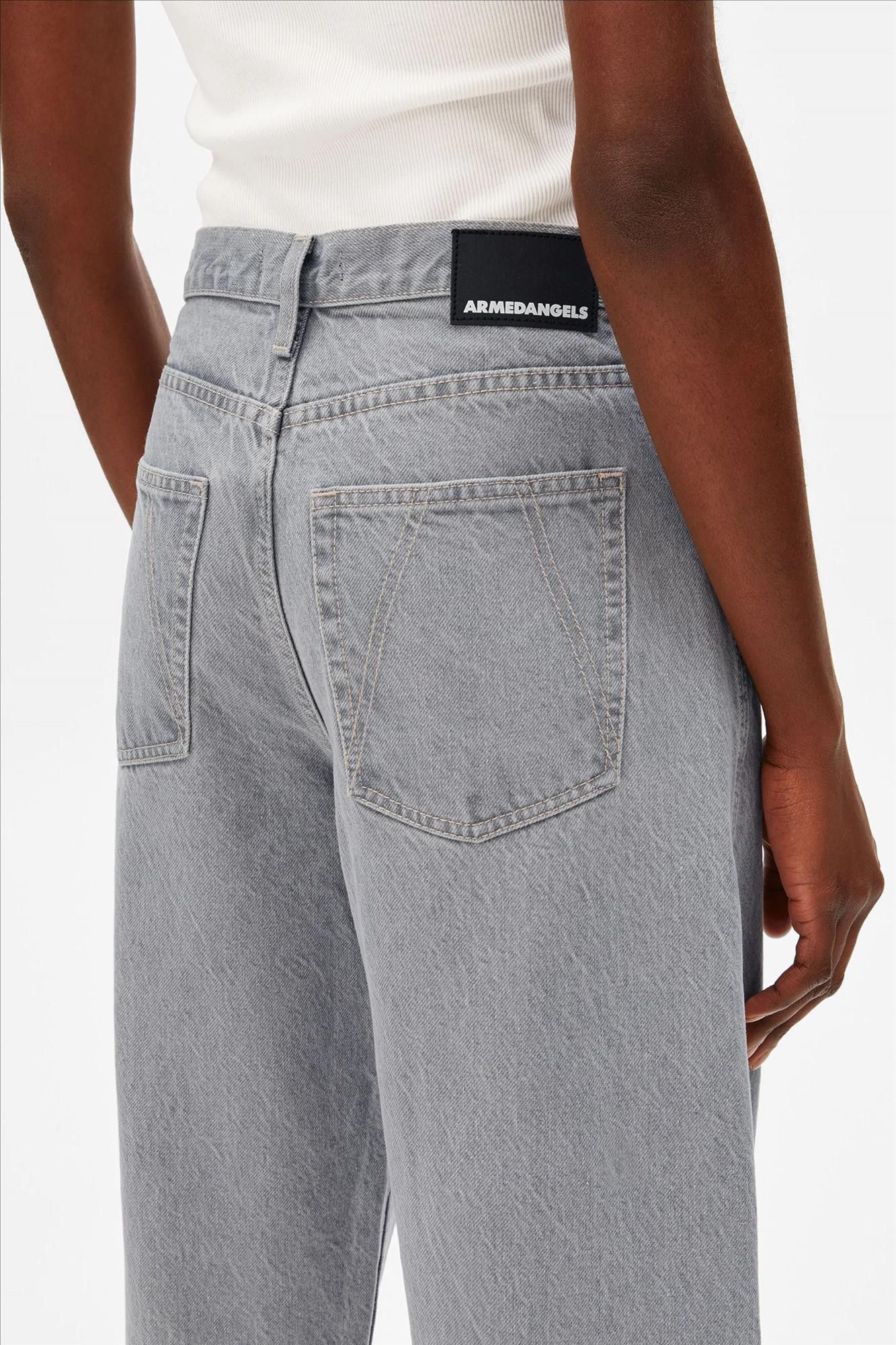 Armed Angels - Grijze Baarly barrel jeans
