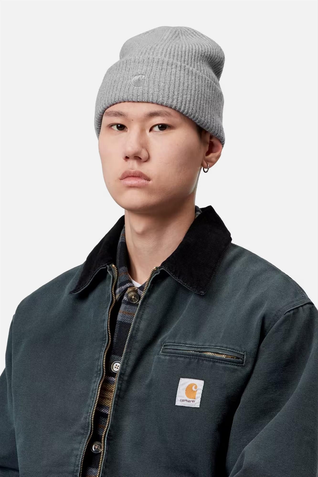 Carhartt WIP - Grijze Curtis muts