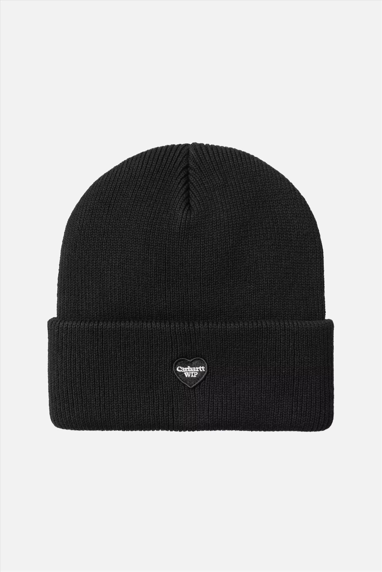 Carhartt WIP - Zwarte Small Heart muts