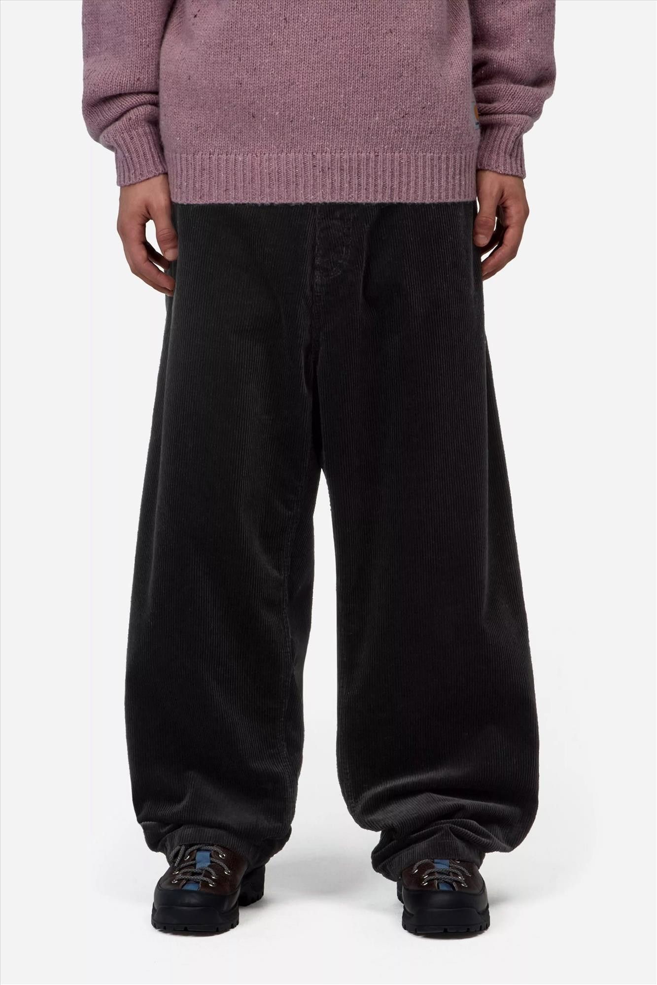 Carhartt WIP - Zwarte Brandon Cord broek