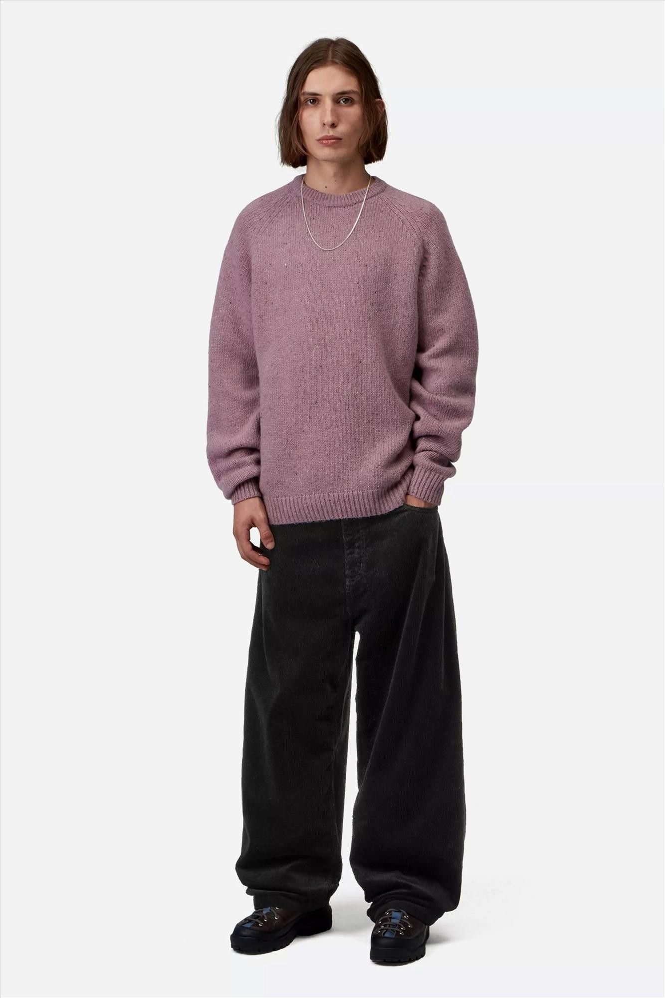 Carhartt WIP - Zwarte Brandon Cord broek