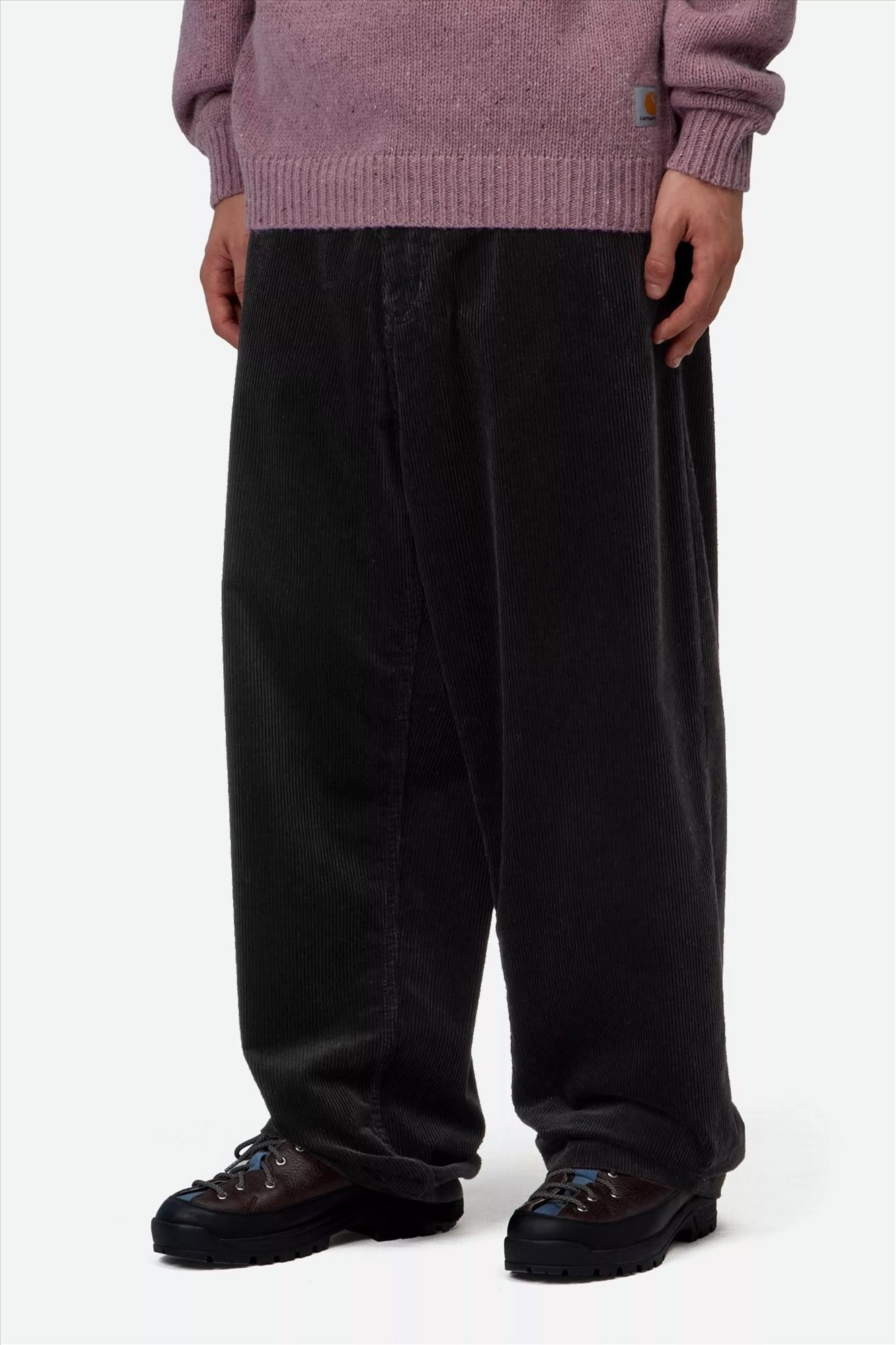 Carhartt WIP - Zwarte Brandon Cord broek