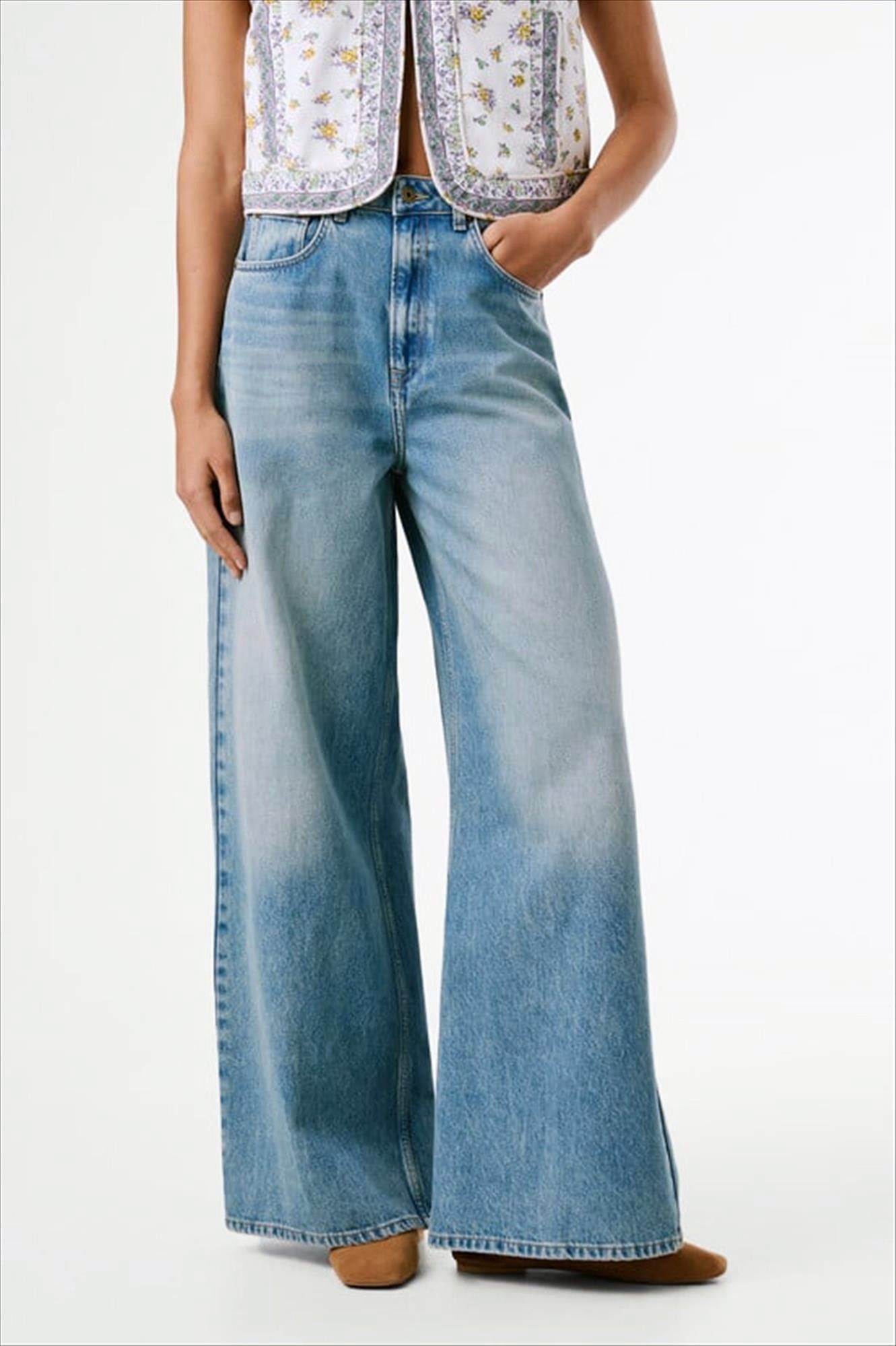 Pepe Jeans London - Lichtblauwe Jaimy Wide jeans