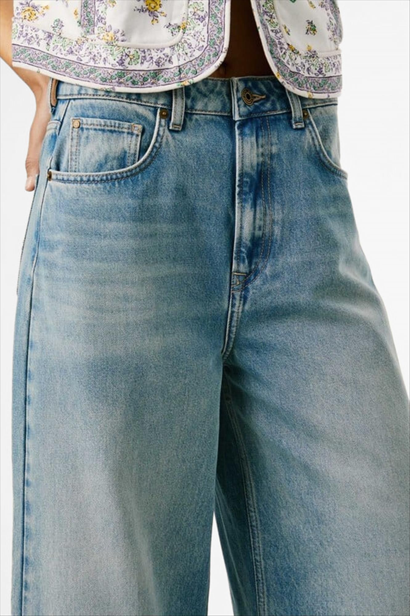 Pepe Jeans London - Lichtblauwe Jaimy Wide jeans