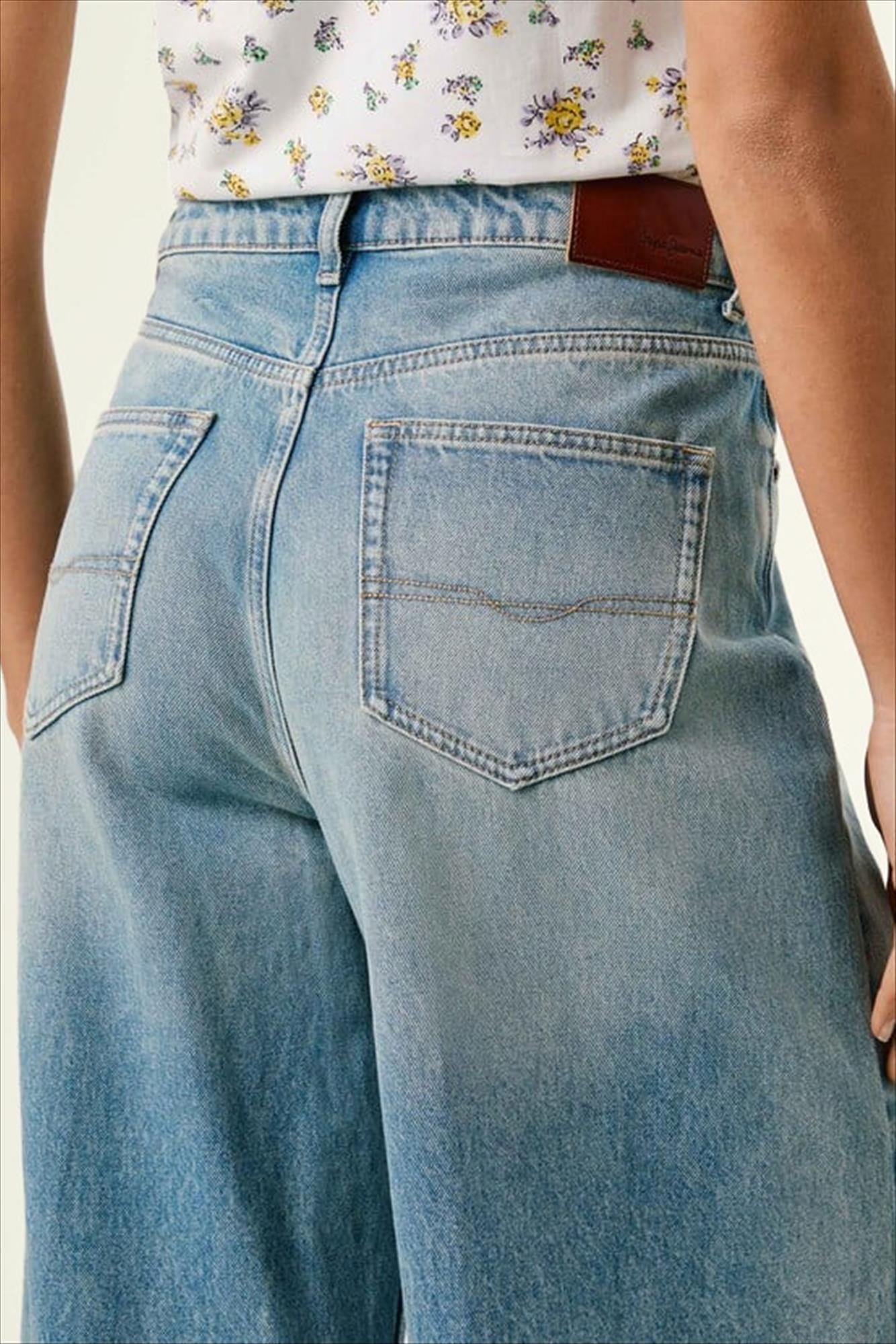 Pepe Jeans London - Lichtblauwe Jaimy Wide jeans