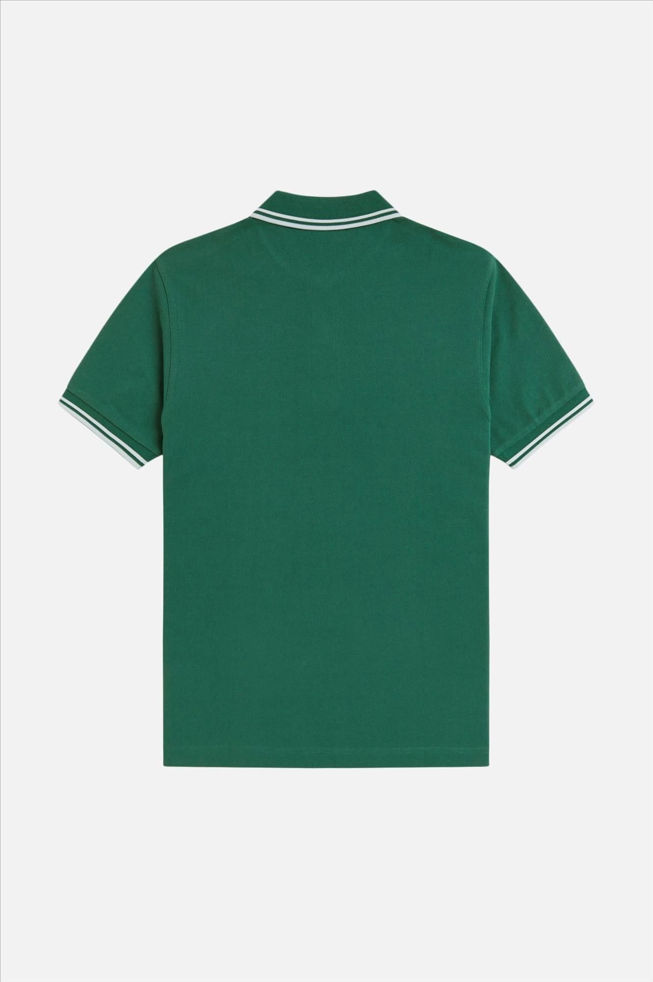 Fred Perry - Groene Twin Tipped polo