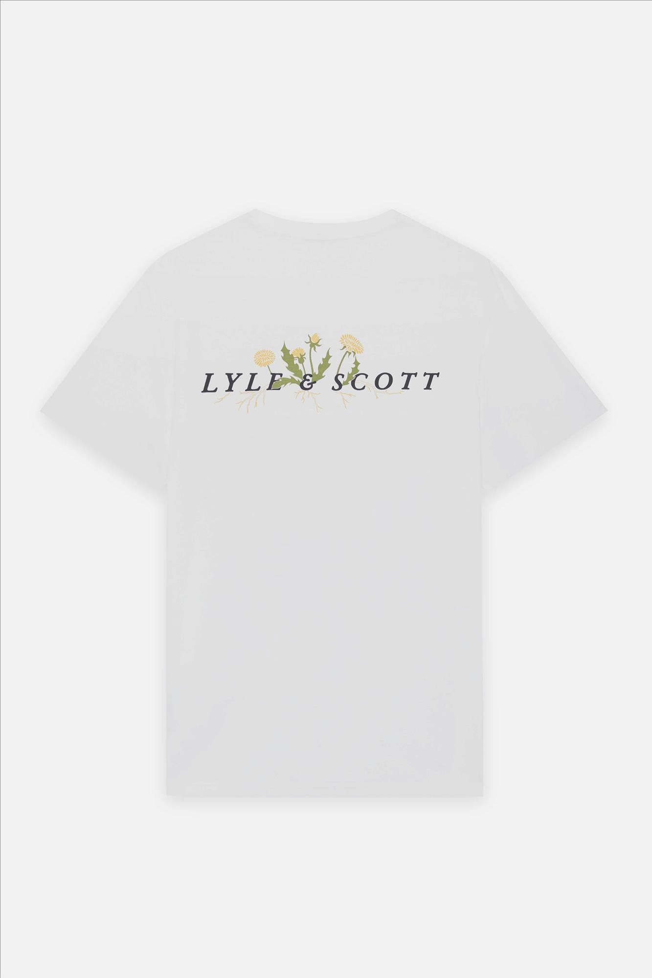 Lyle & Scott - Witte Botanical Graphic T-shirt