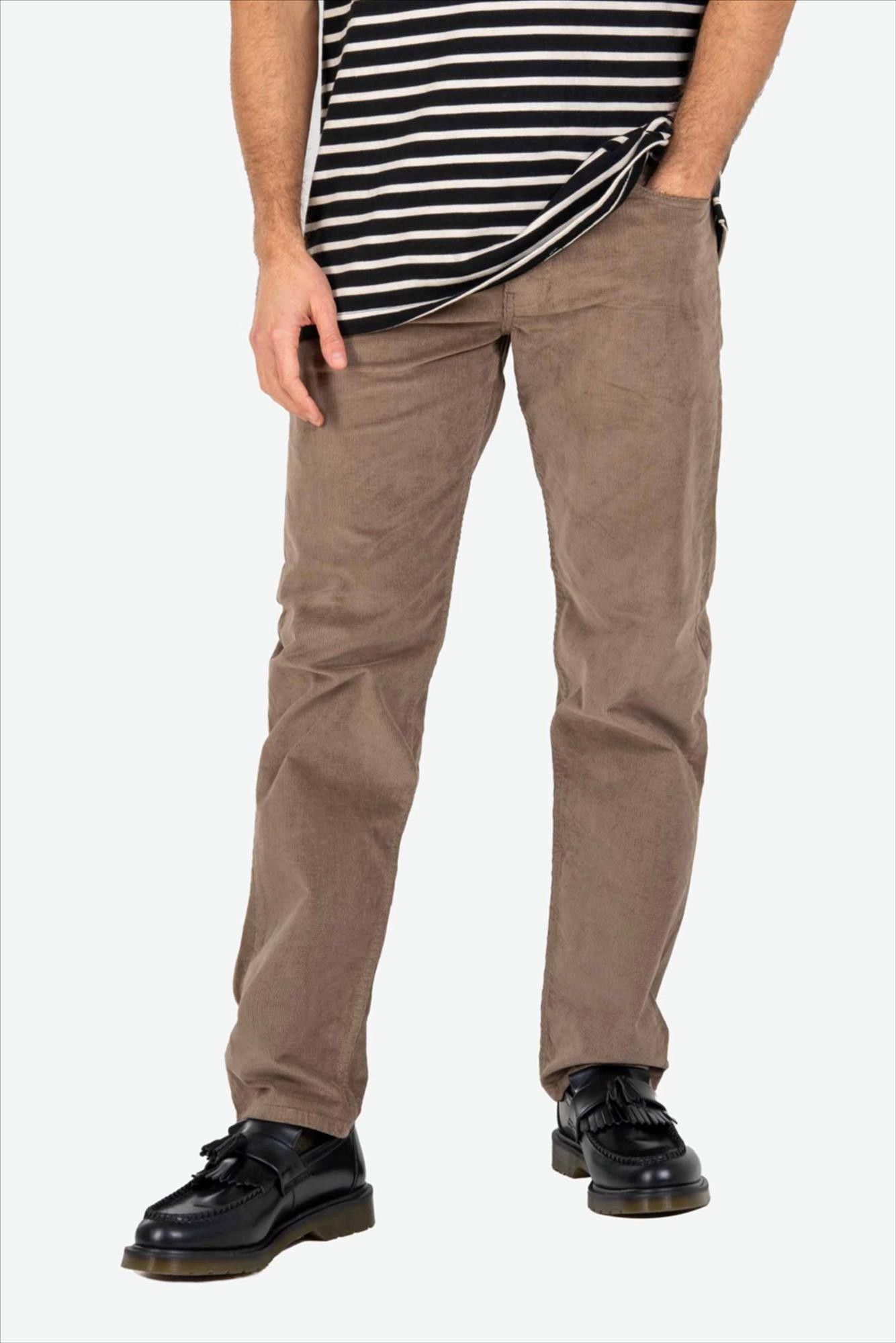 Reell - Beige Square Cord broek