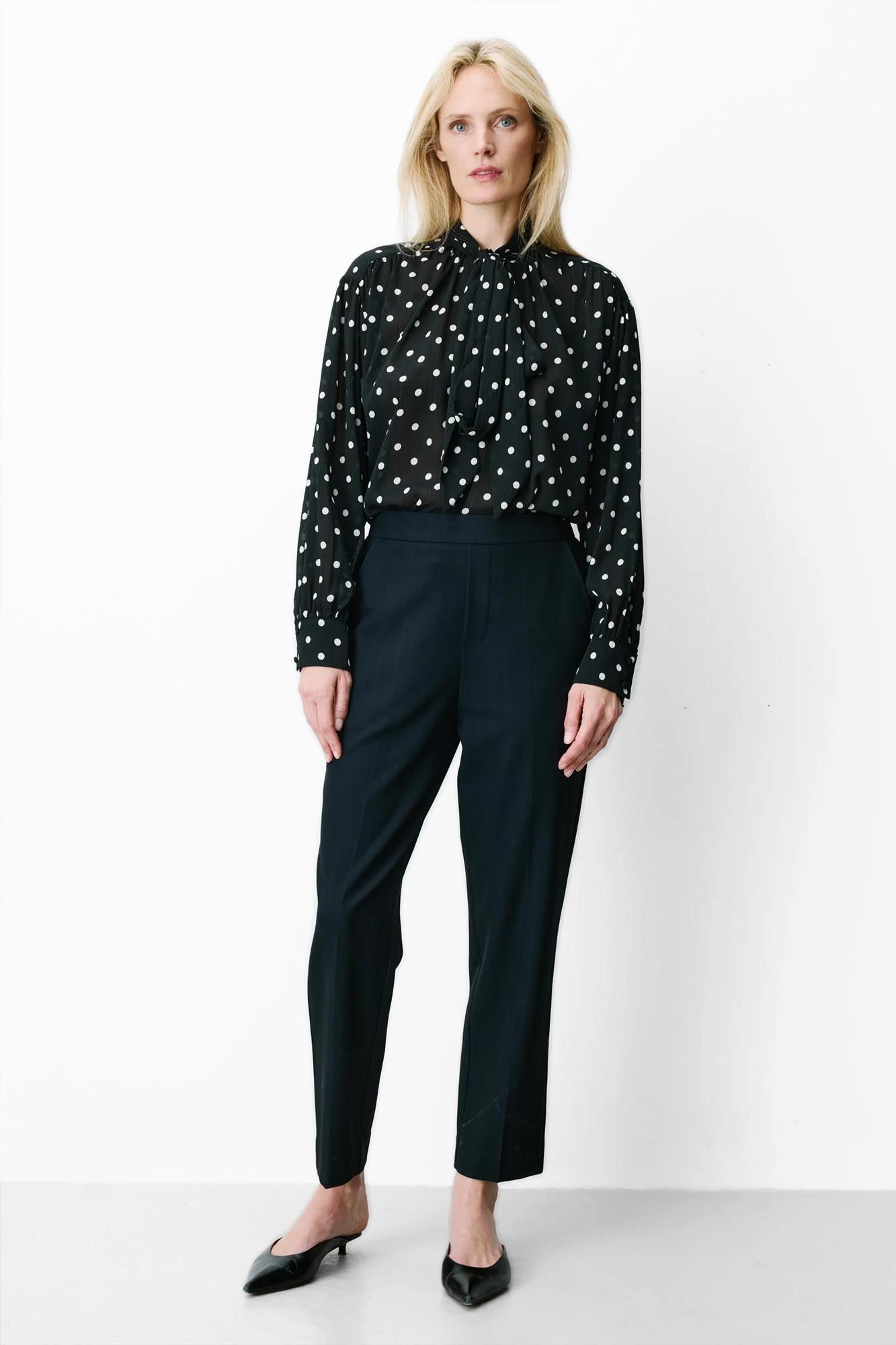 Grace & Mila - Donkerblauwe Armstrong cigarette broek