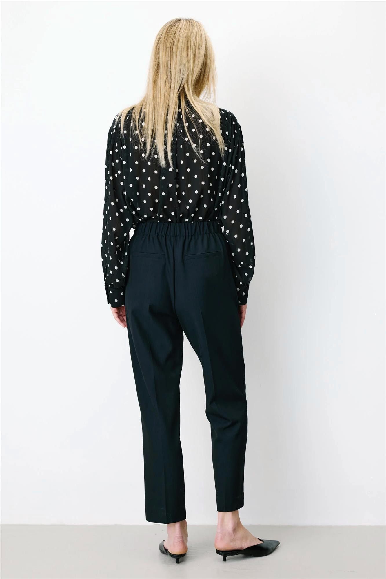 Grace & Mila - Donkerblauwe Armstrong cigarette broek