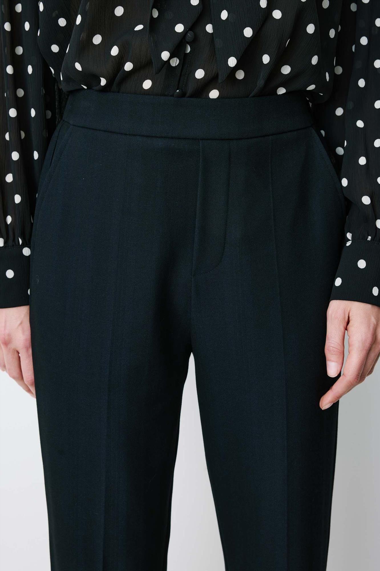 Grace & Mila - Donkerblauwe Armstrong cigarette broek